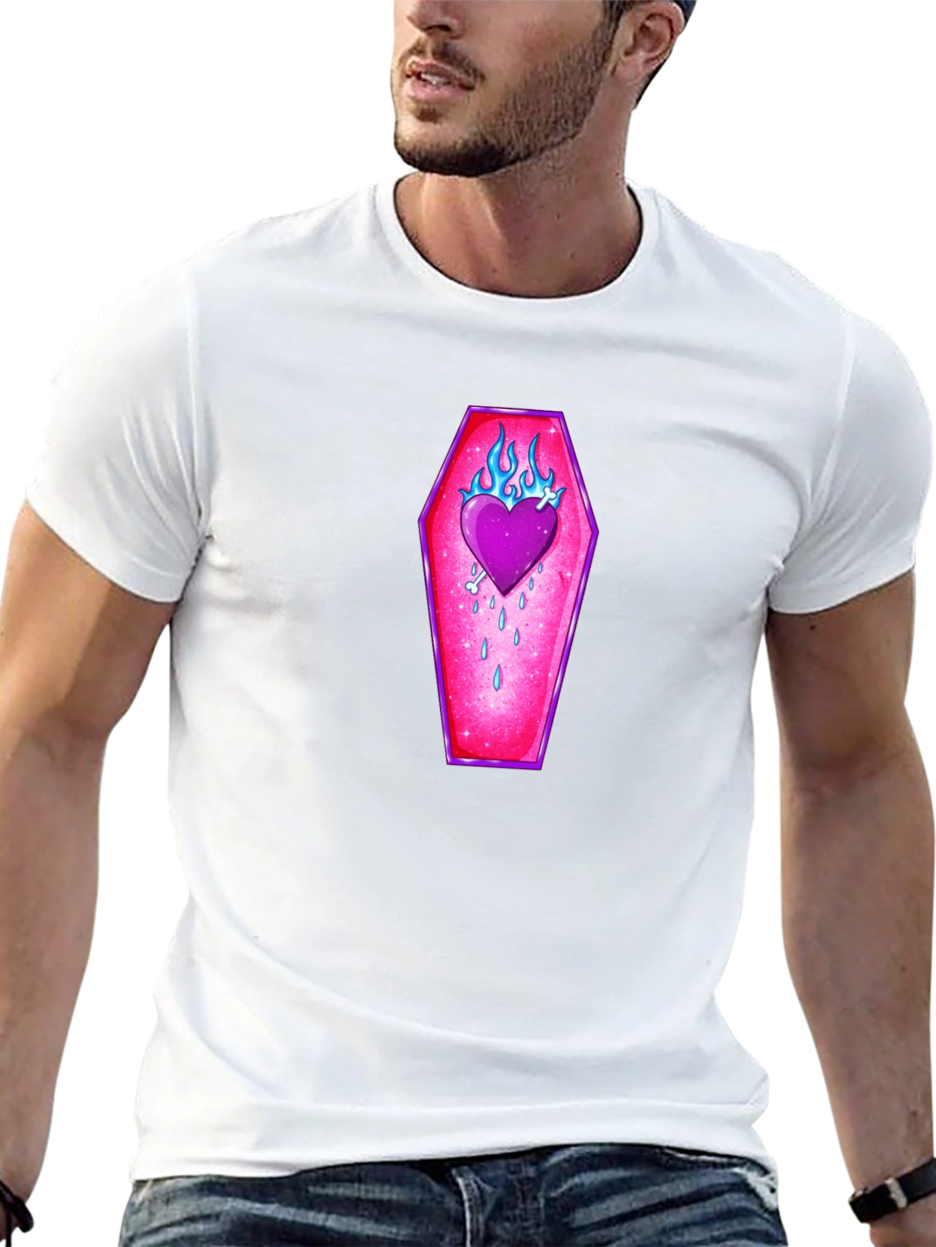 Burning Love Coffin T-Shirt