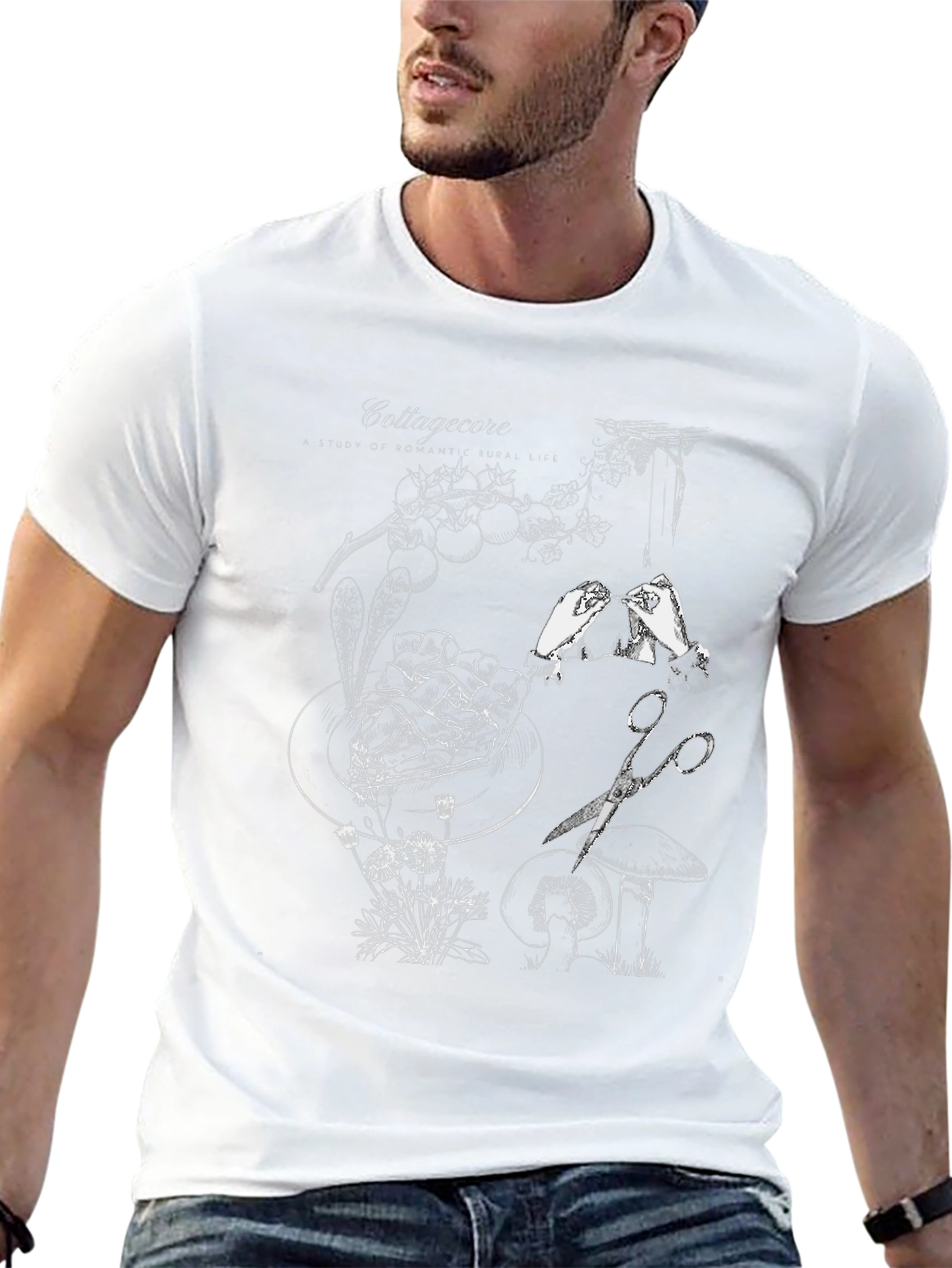Artistic Collagecore T-Shirt - Black