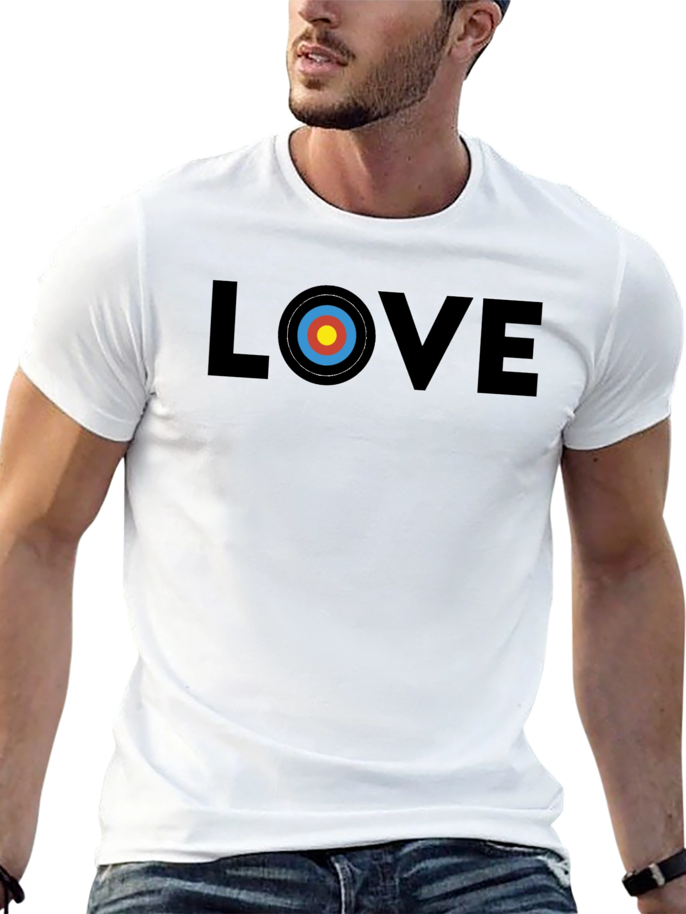 Love Target Graphic Tee - Archery Enthusiast Shirt