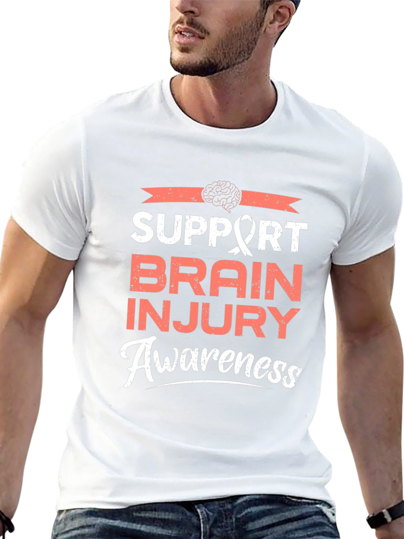 Support Brain Injury Awareness Graphic Tee