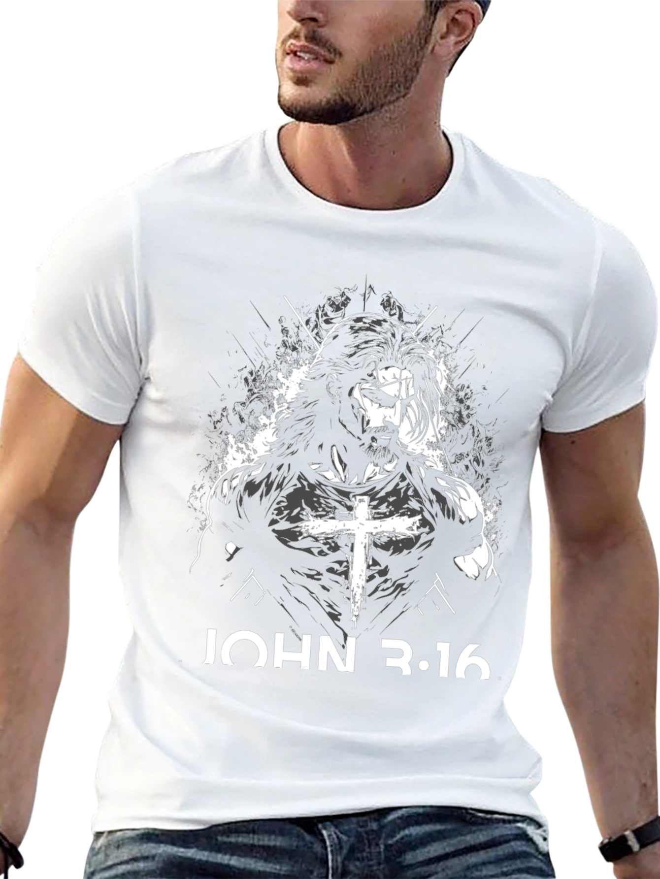 John 3:16 Christian Graphic T-Shirt