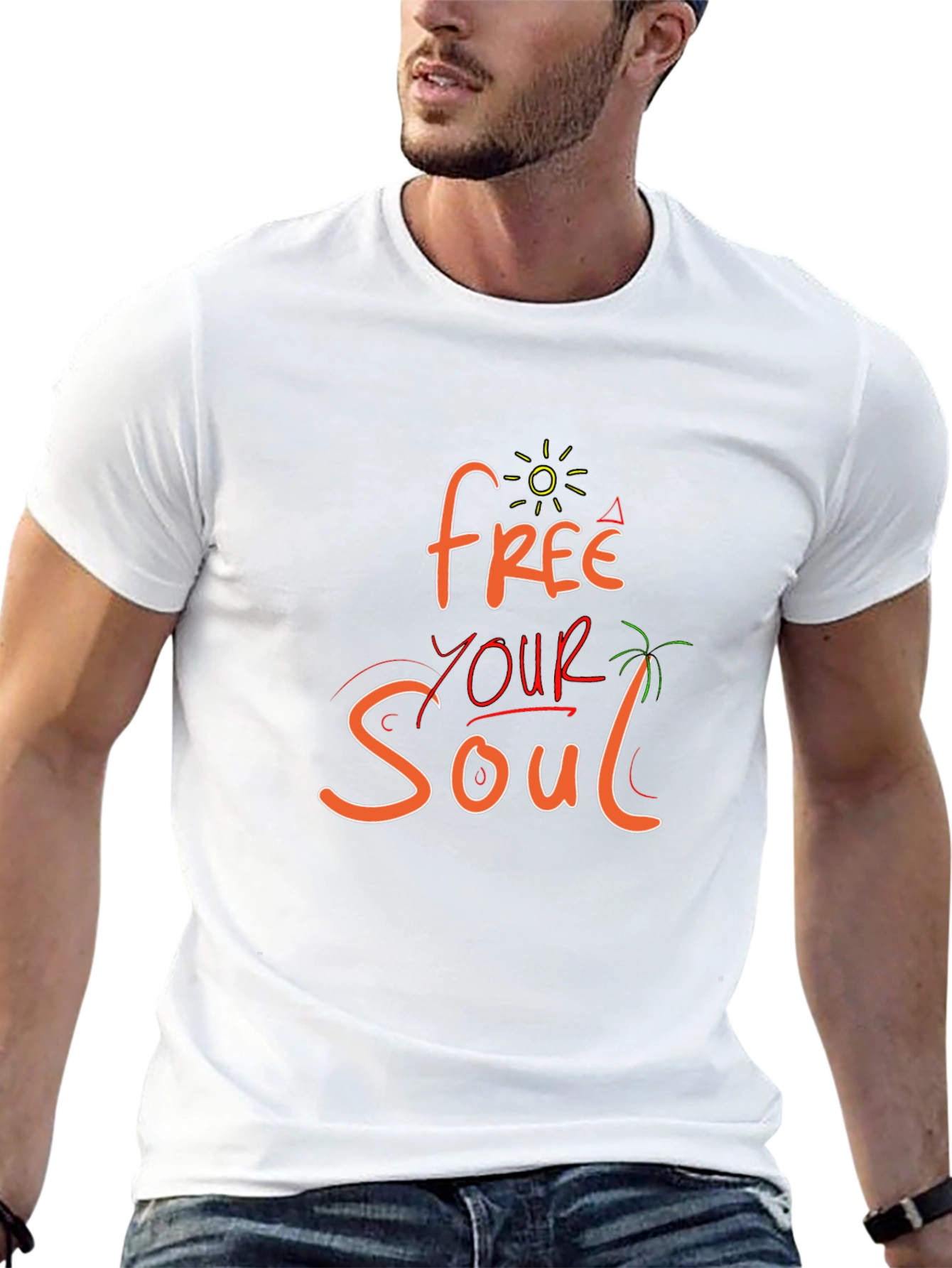 Free Your Soul Graphic Tee - Black
