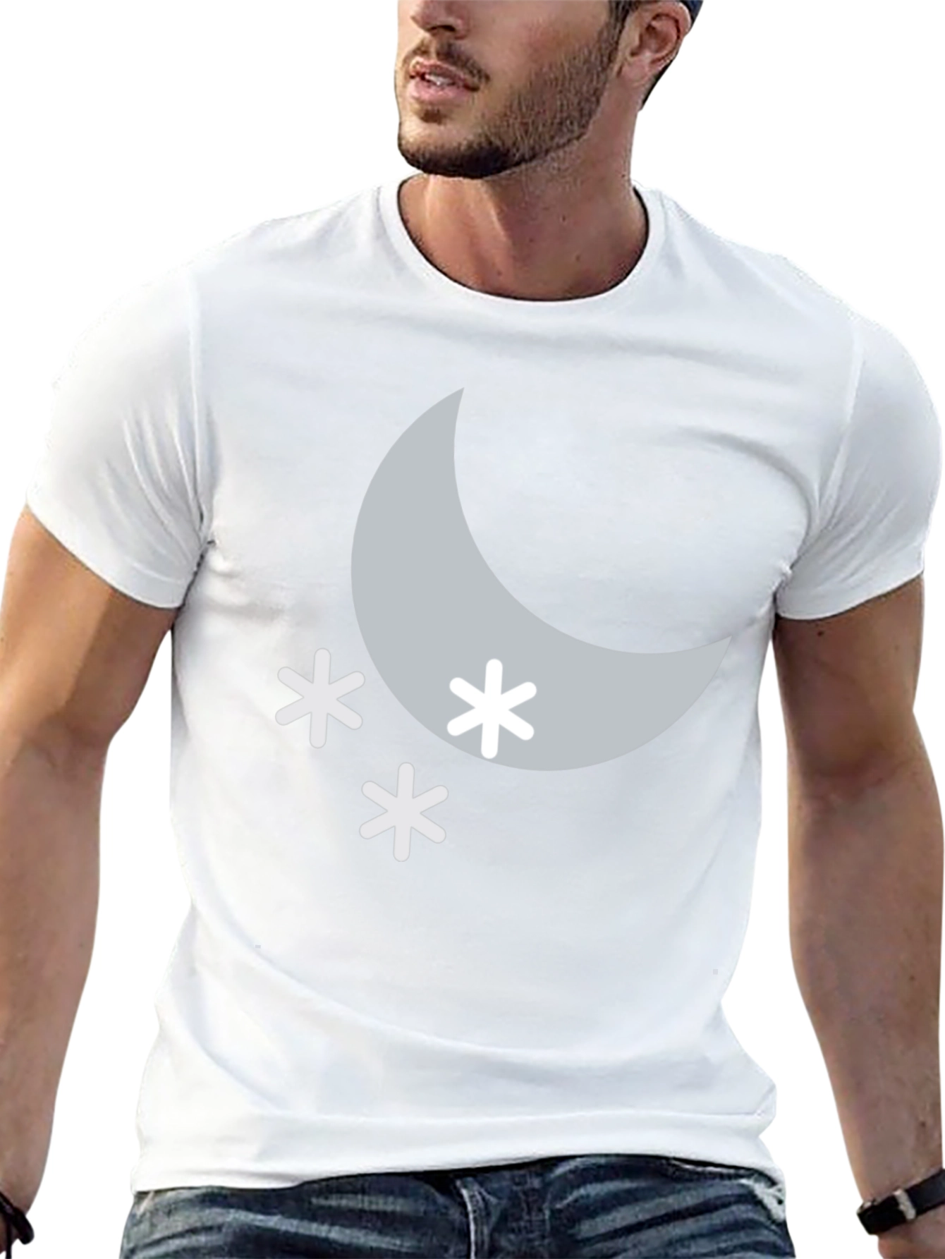 Moon & Stars Black T-Shirt