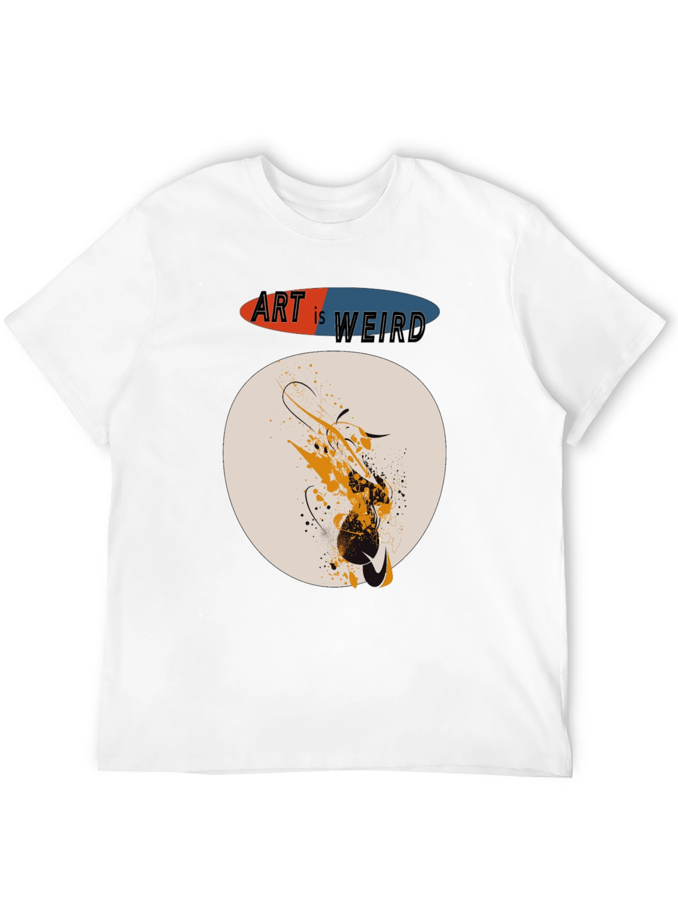 Art is Weird Graphic T-Shirt - Abstract Design Tee