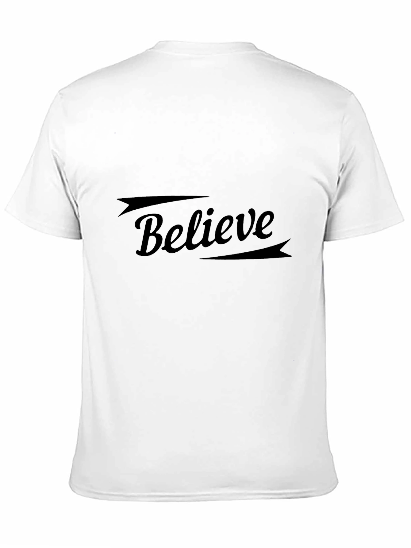 Believe Black Graphic Tee
