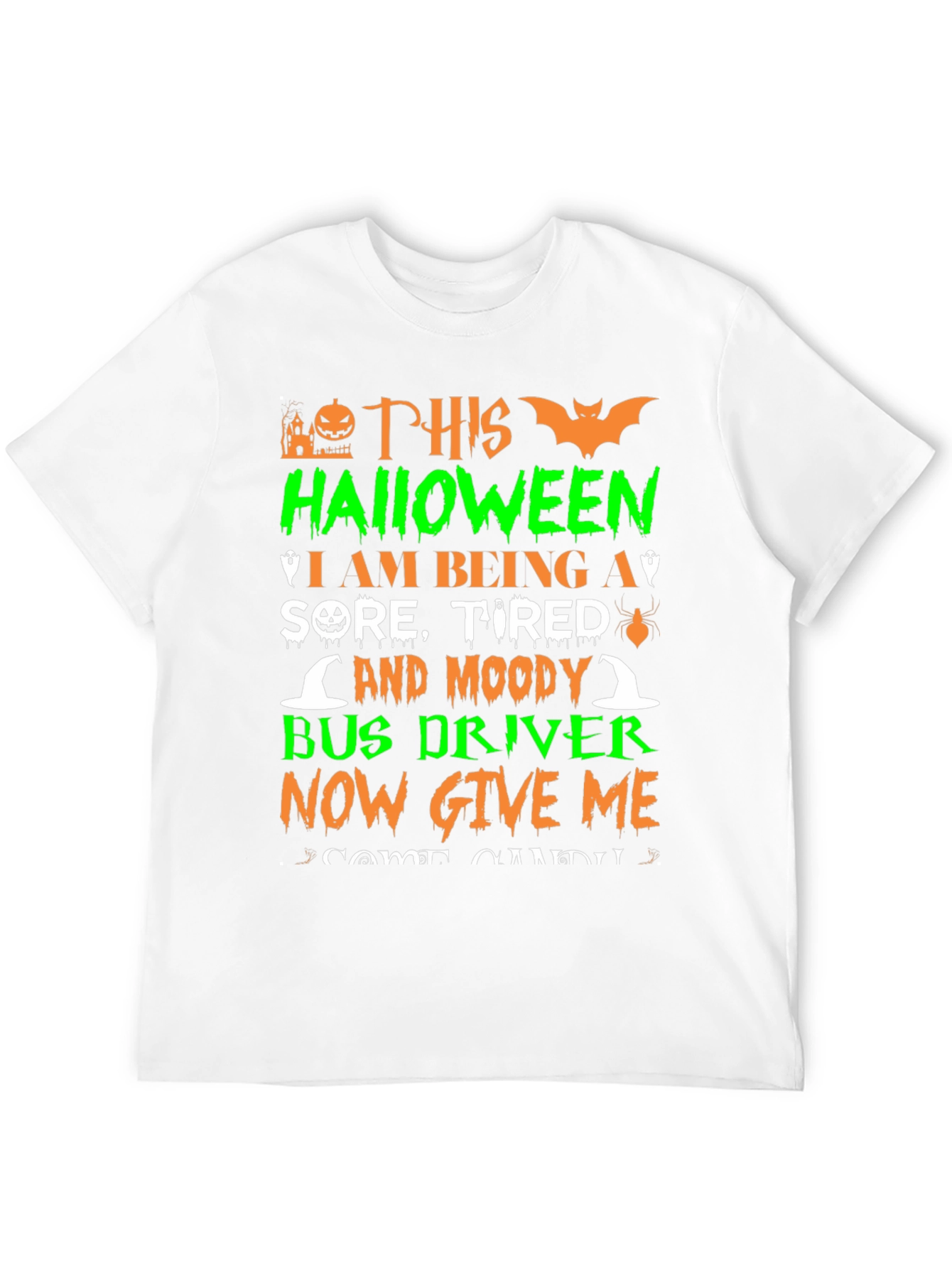 Halloween Bus Driver T-Shirt