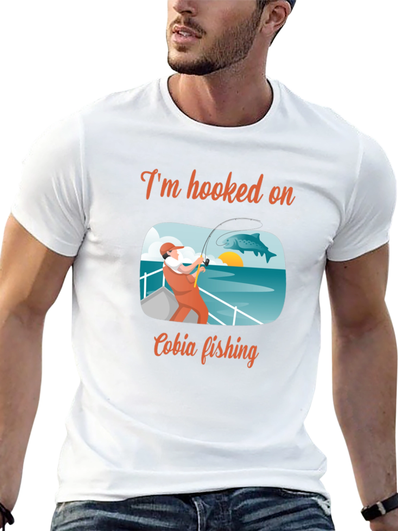 Cobia Fishing T-Shirt: Hooked On Graphic Tee