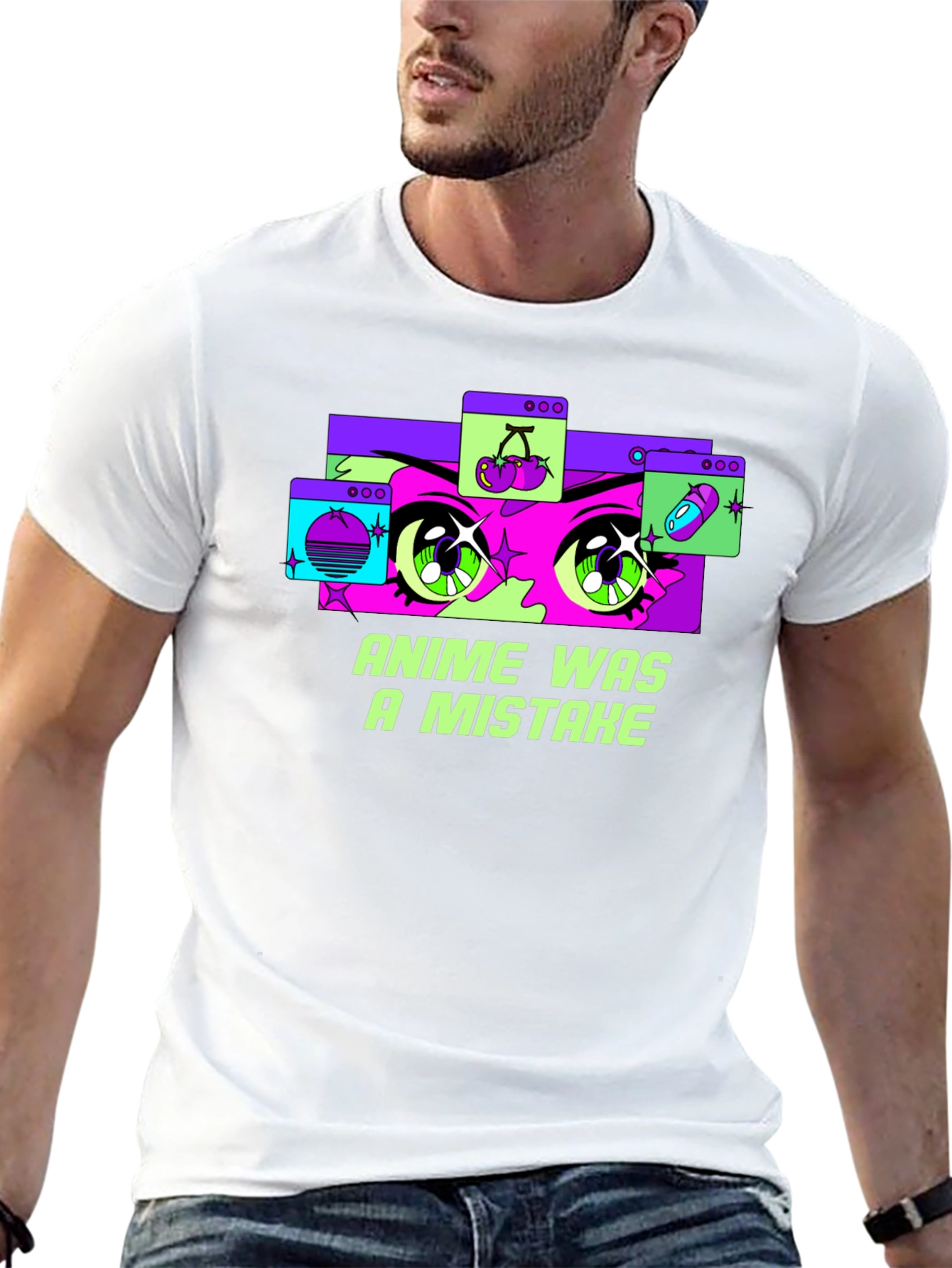 Anime Was A Mistake T-Shirt - Black Graphic Tee