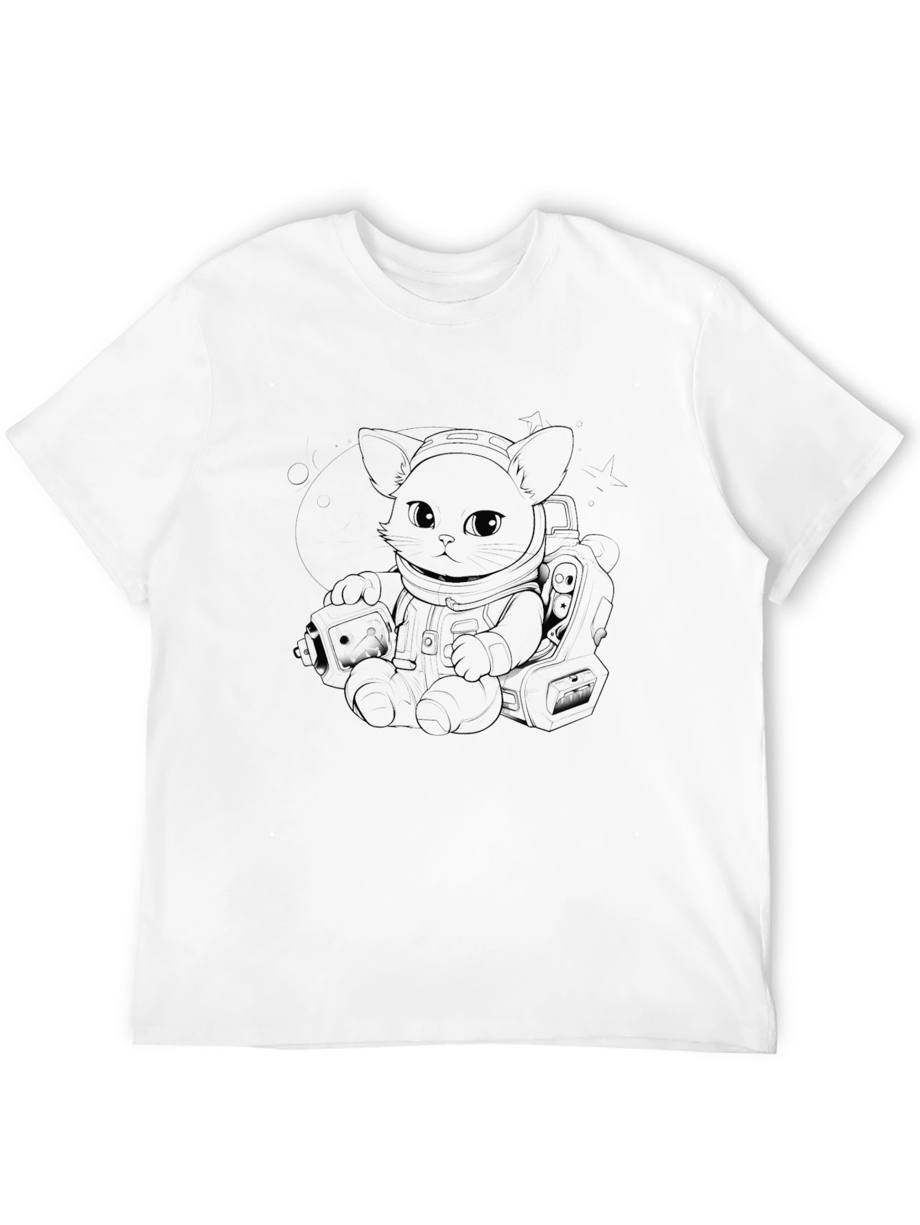 Astronaut Cat T-Shirt - Stylish Space Kitty Tee