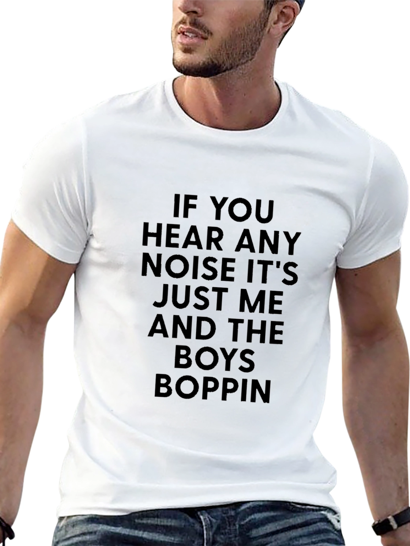 If You Hear Any Noise Mens Black T-Shirt