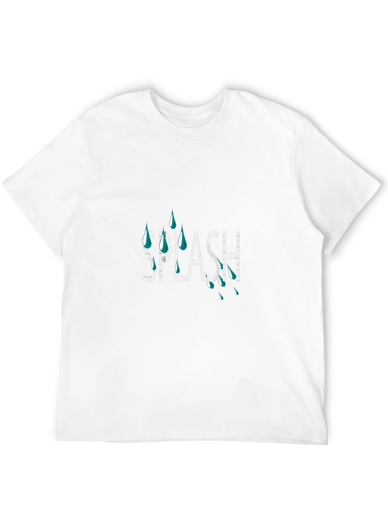 Splash Graphic Tee - Cool & Casual Black T-Shirt