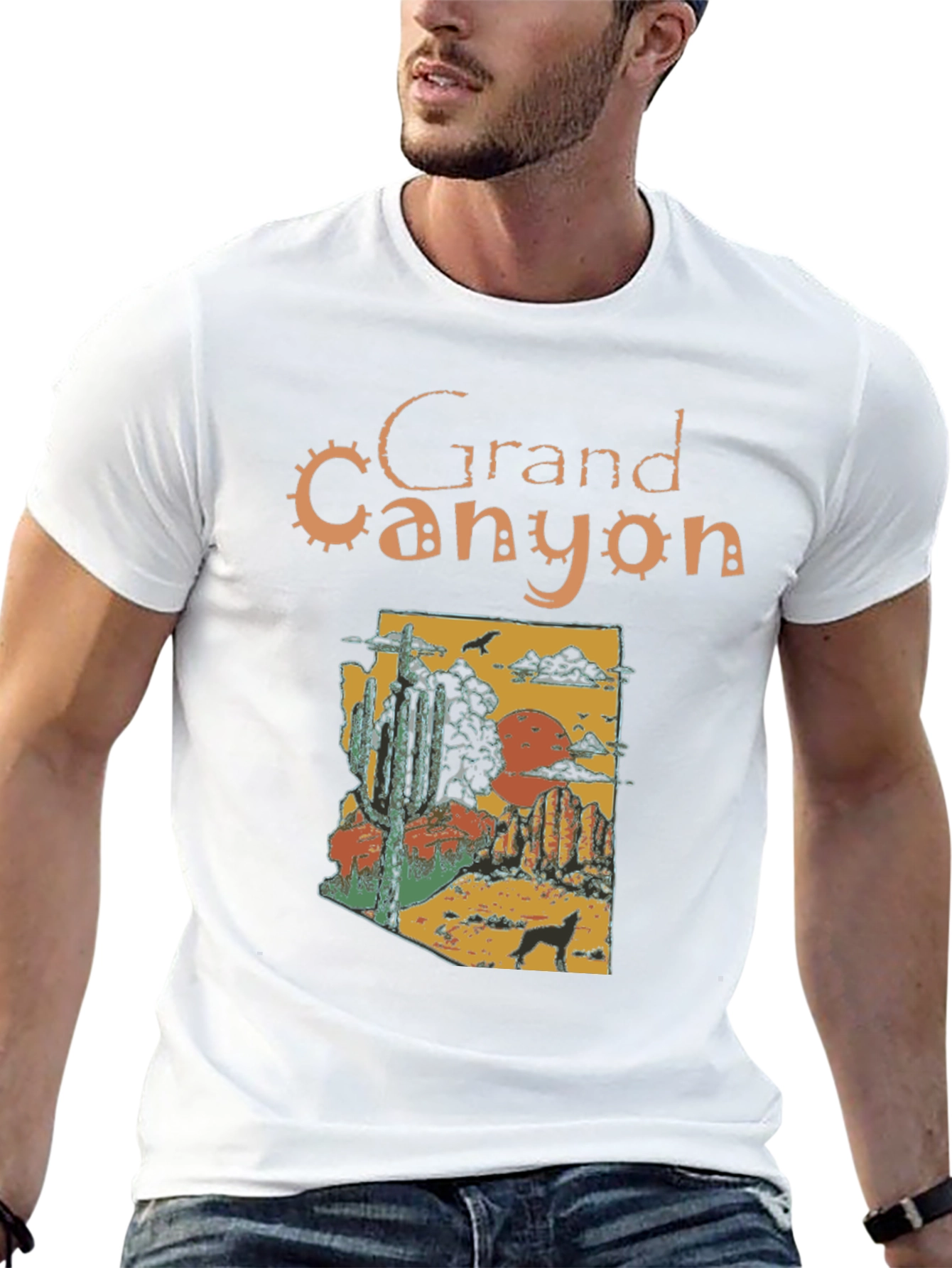 Grand Canyon T-Shirt Arizona Desert Black Tee