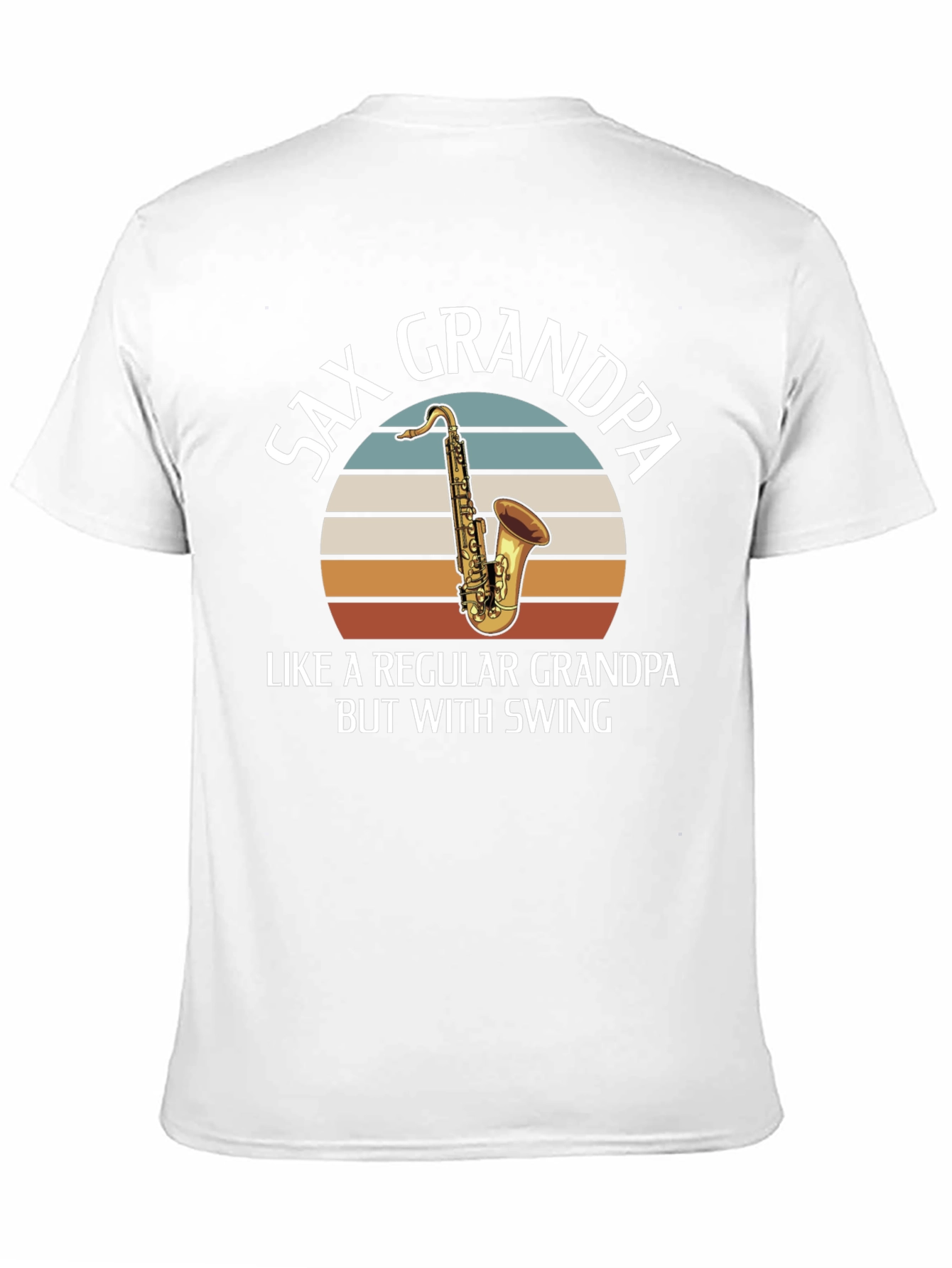 Saxophone Grandpa T-Shirt - Swingin Style!