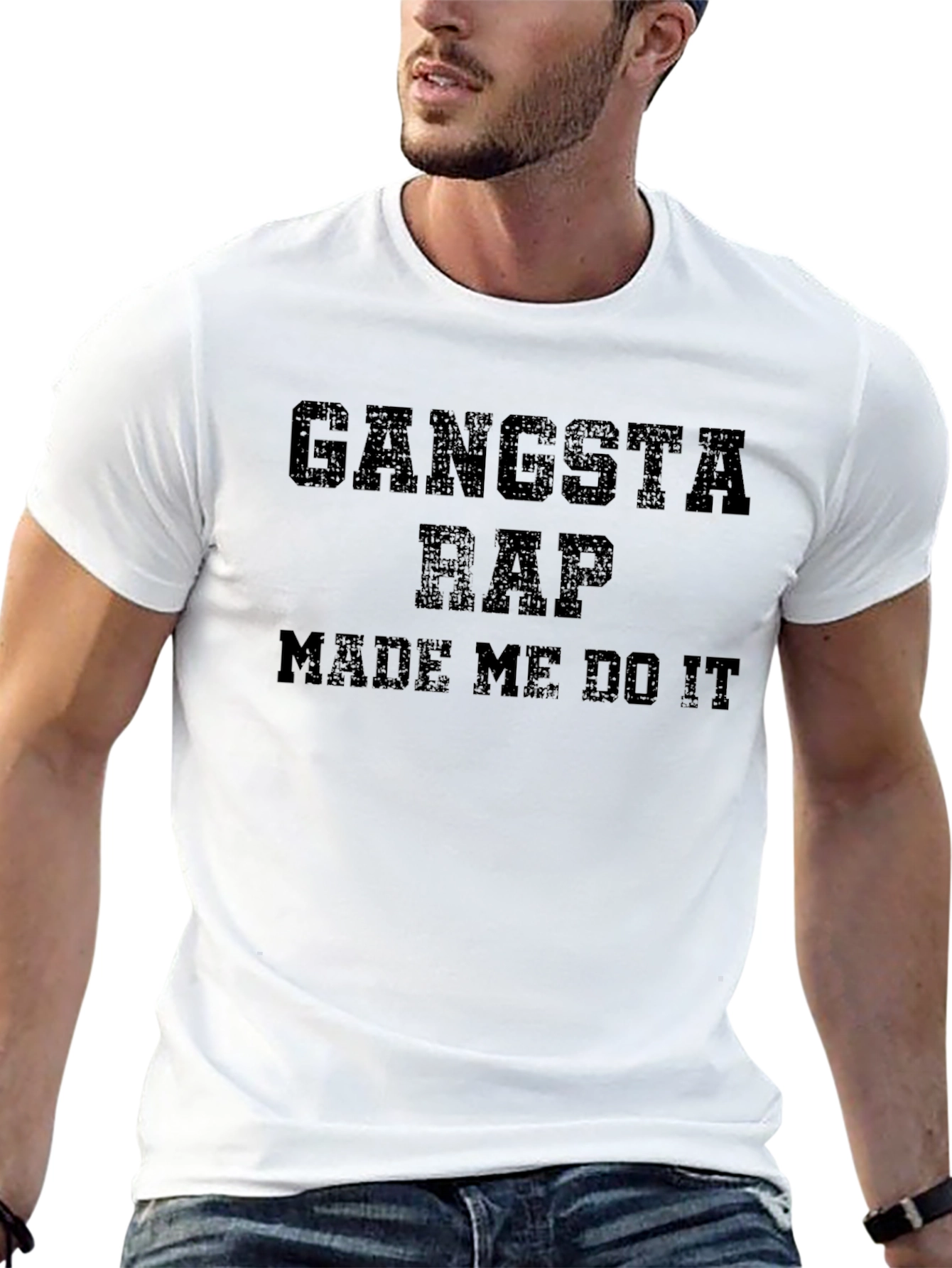 Gangsta Rap Made Me Do It Graphic Tee