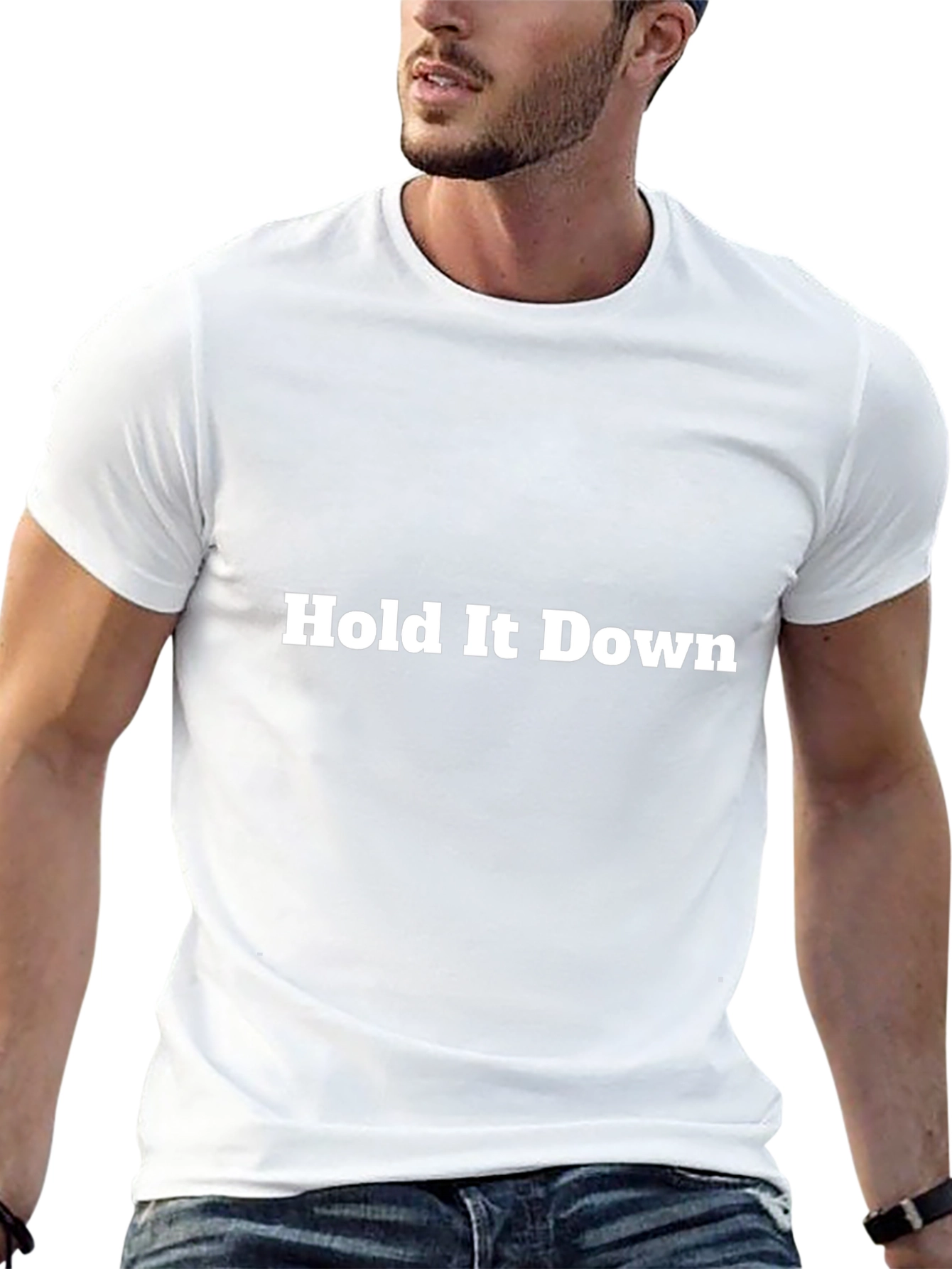 Hold It Down Black Graphic Tee