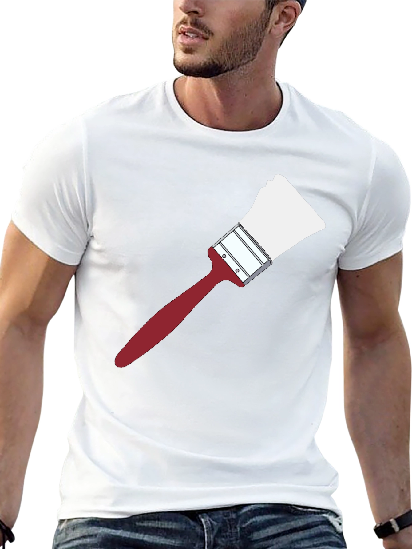 Paint Brush Graphic T-Shirt - Unique Art Tee