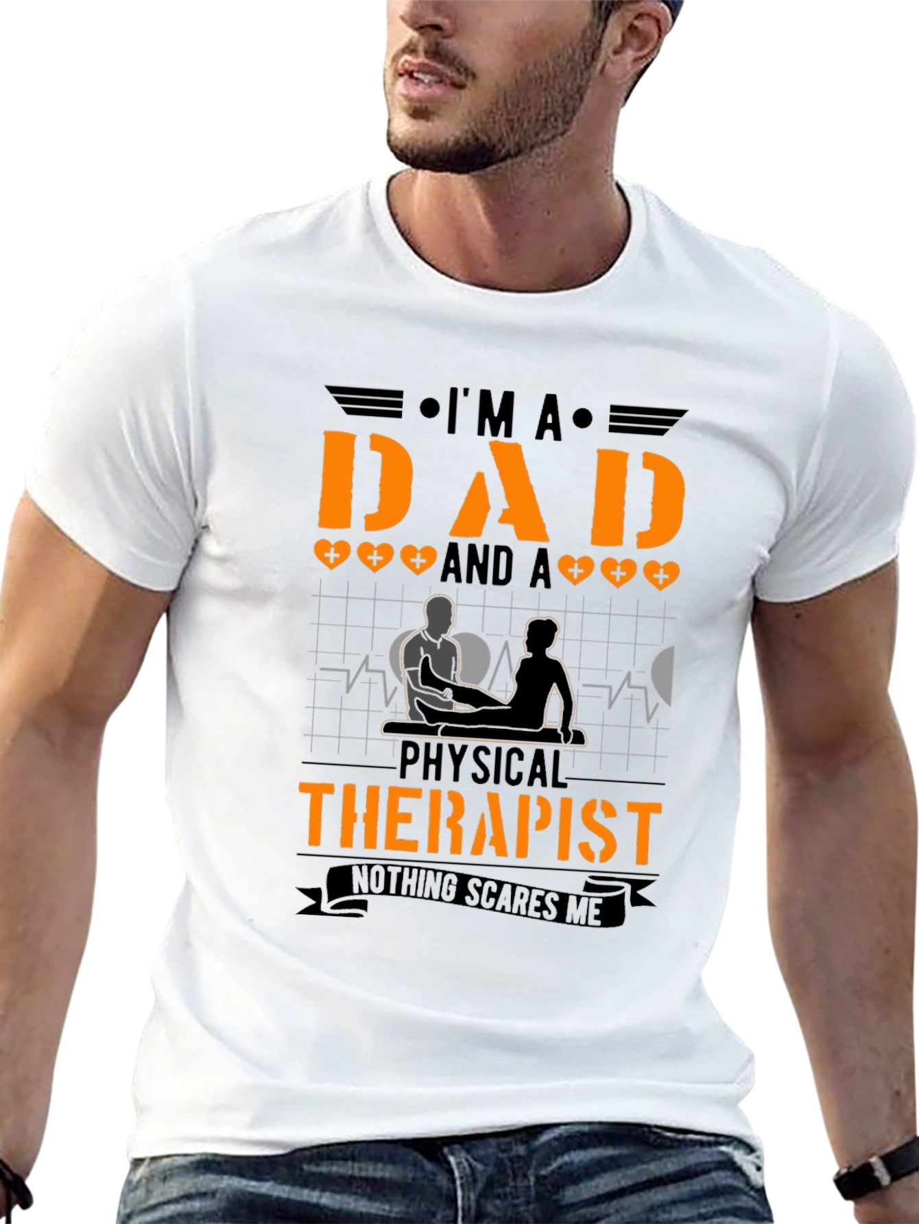 Dad and Physical Therapist Graphic T-Shirt