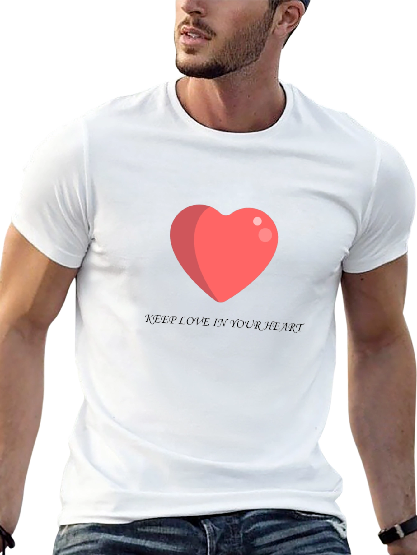 Love Heart T-Shirt - Keep Love in Your Heart