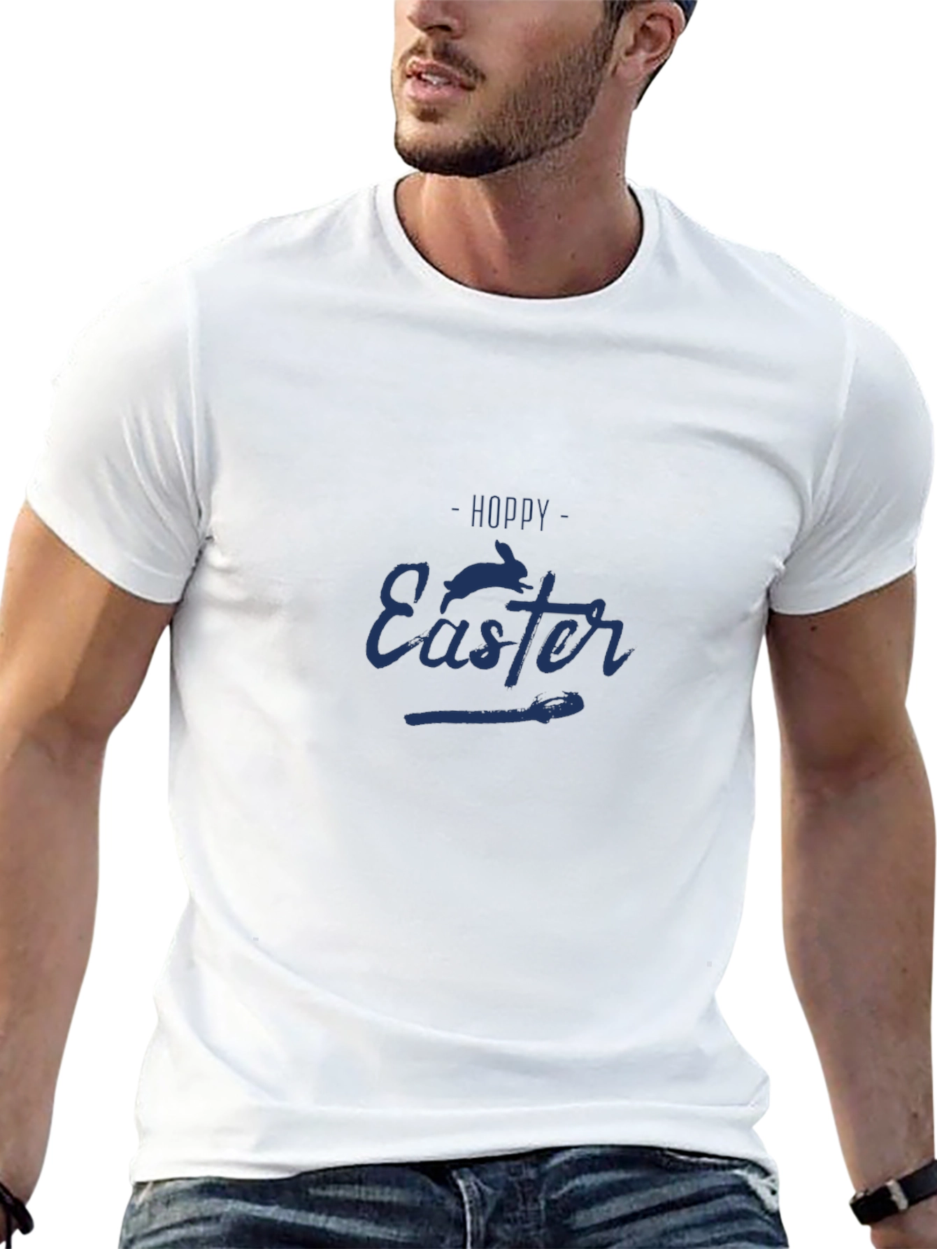 Hoppy Easter Black T-Shirt