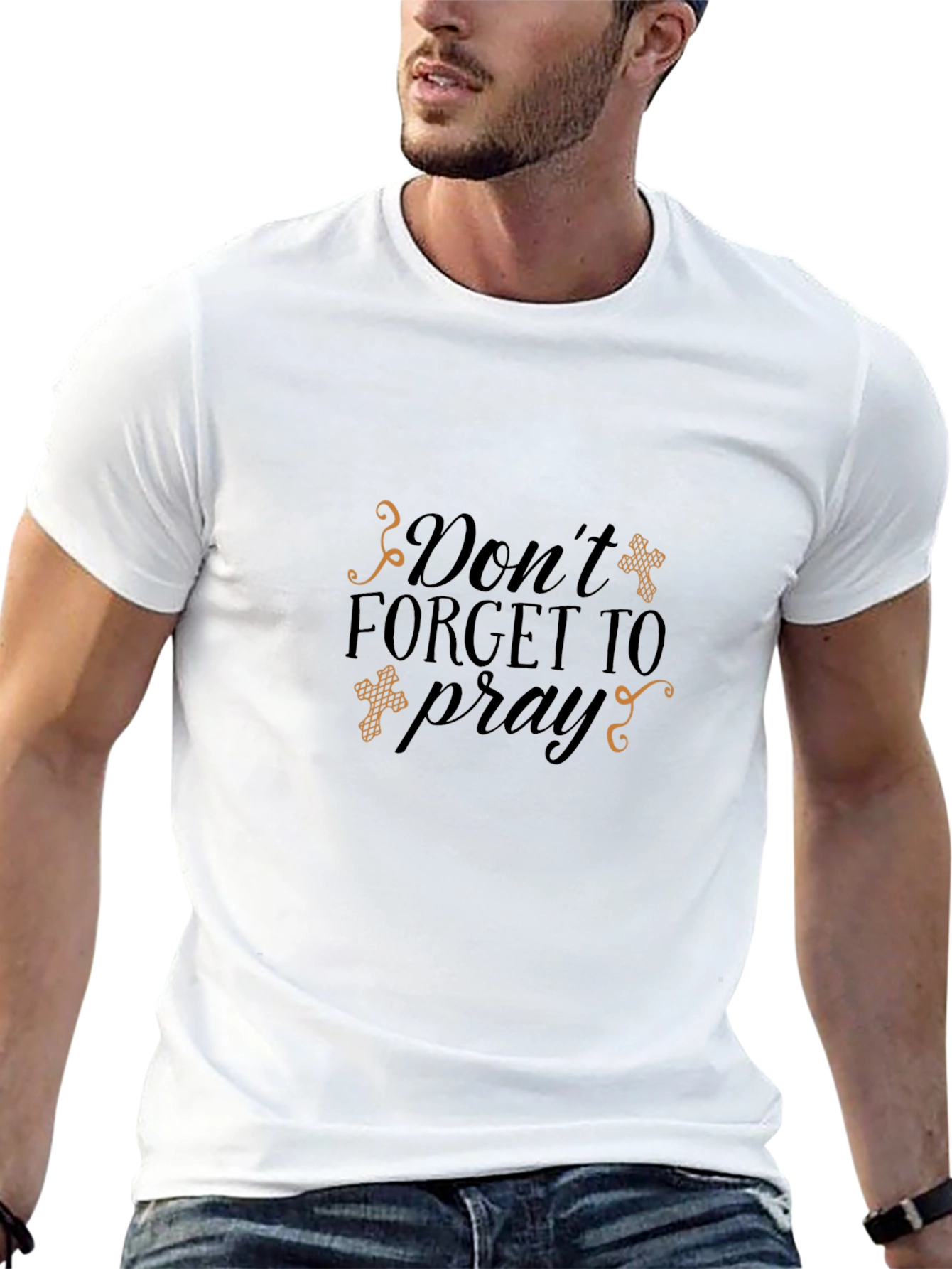 Dont Forget to Pray T-Shirt Christian Faith