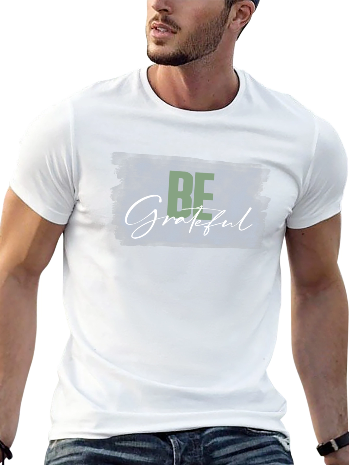 Be Grateful Black Graphic Tee