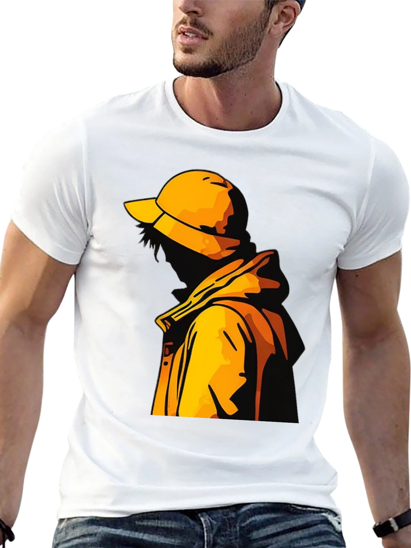 Urban Graphic Tee - Yellow Raincoat Design