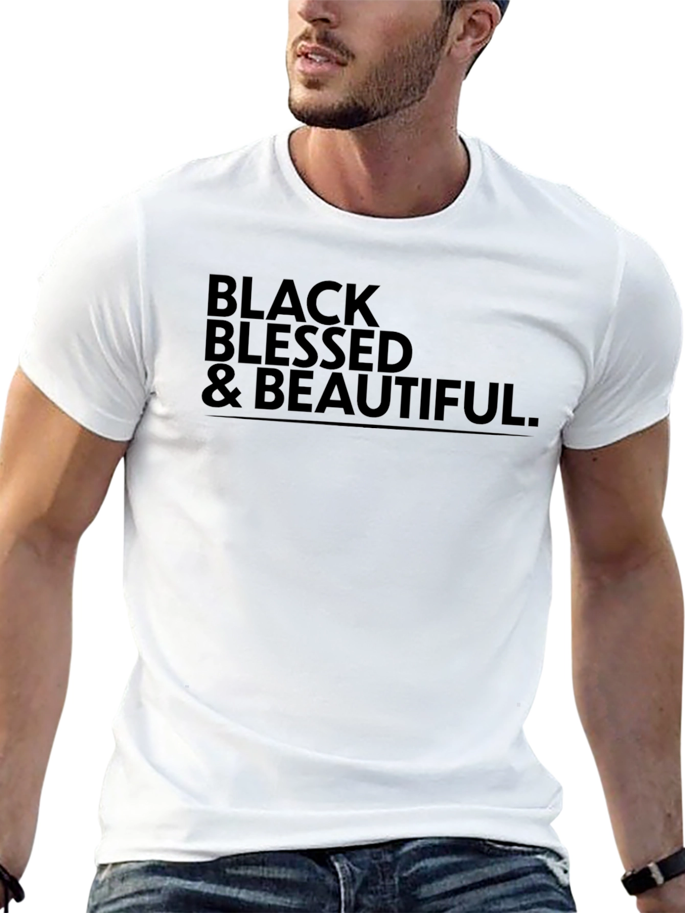 Black Blessed & Beautiful Graphic Tee