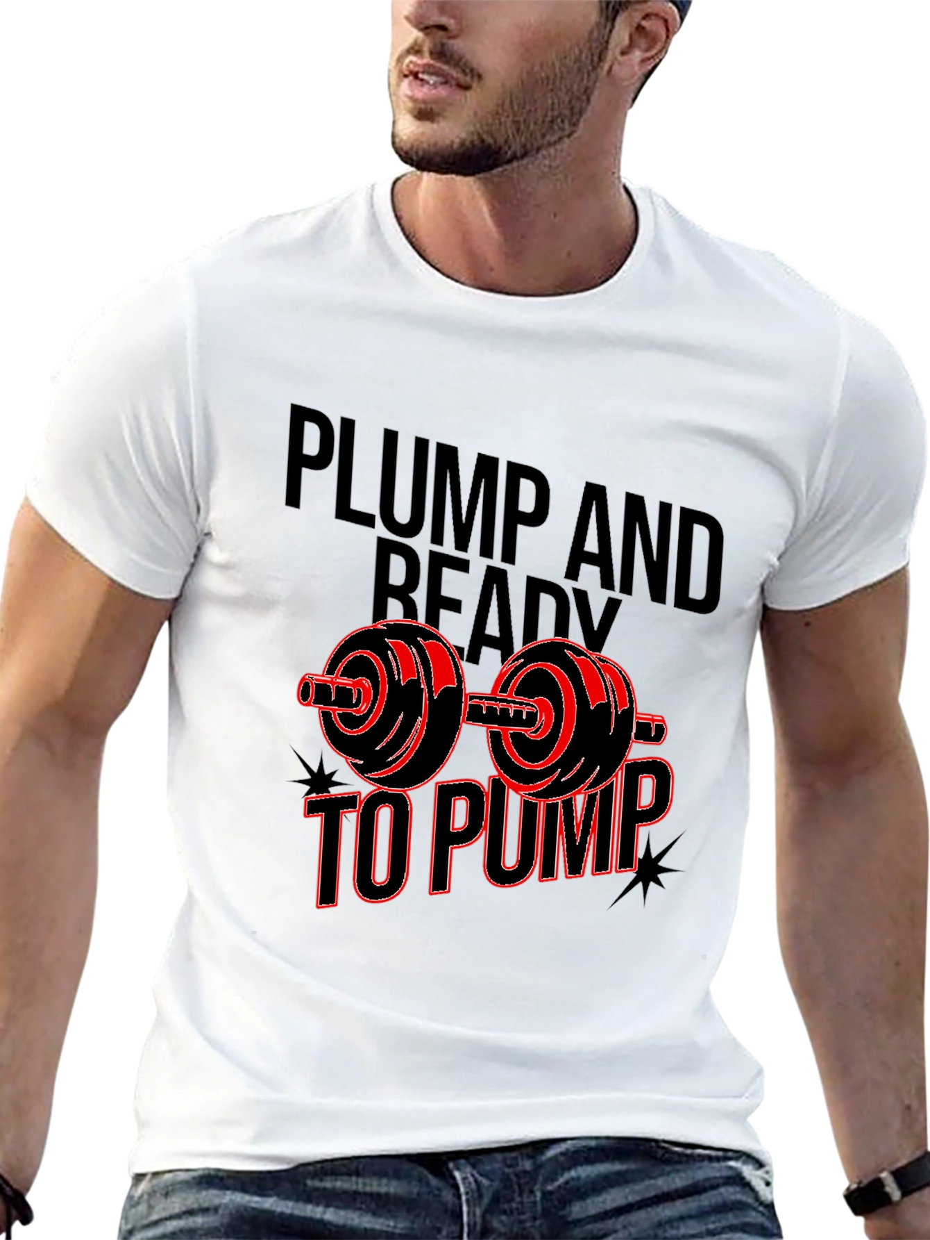Plump and Ready to Pump Black T-Shirt