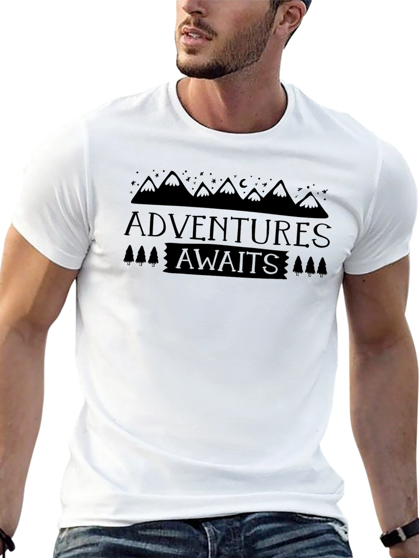 Adventure Awaits Graphic T-Shirt - Explore in Style