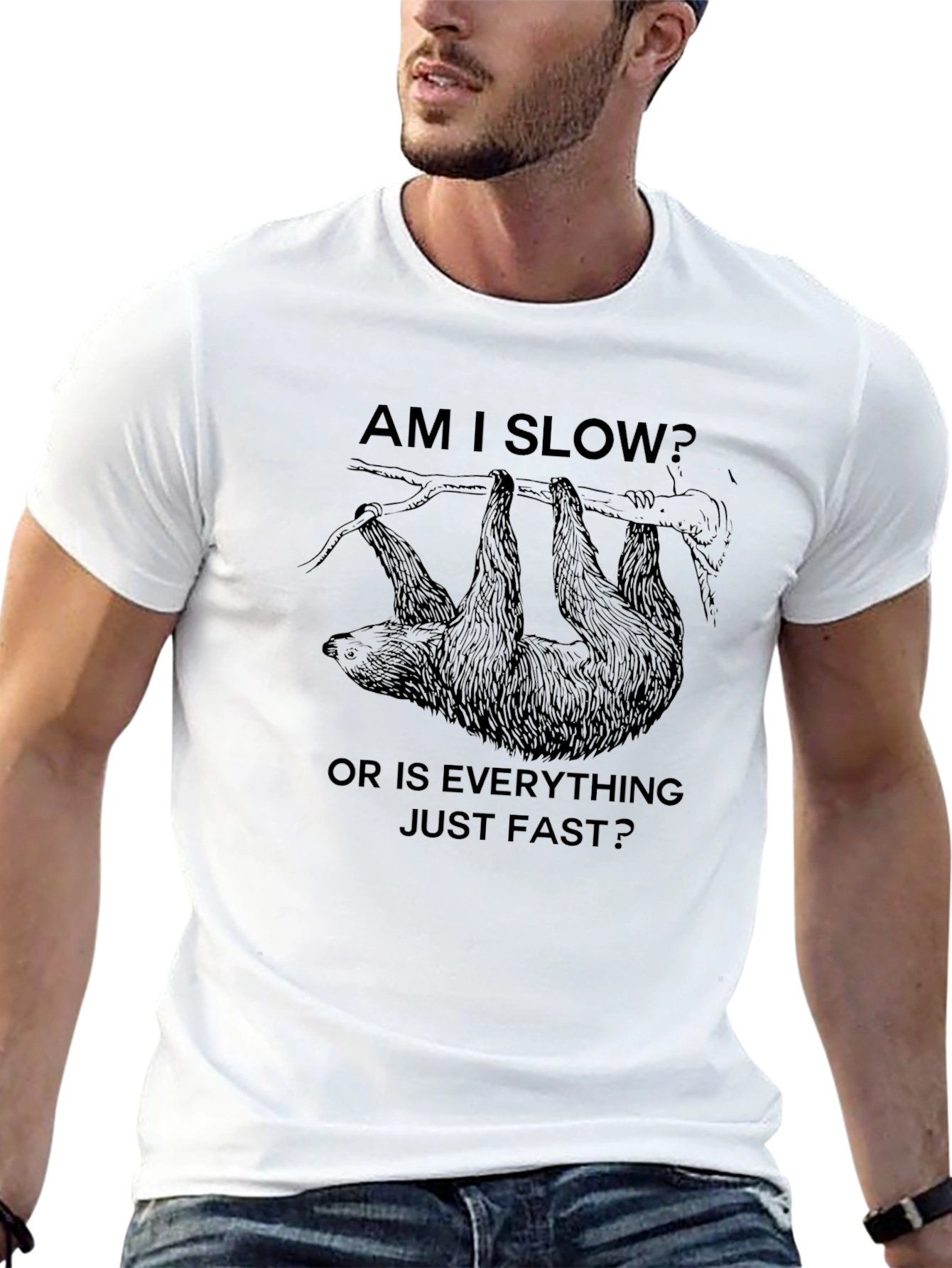 Am I Slow Sloth Graphic Tee