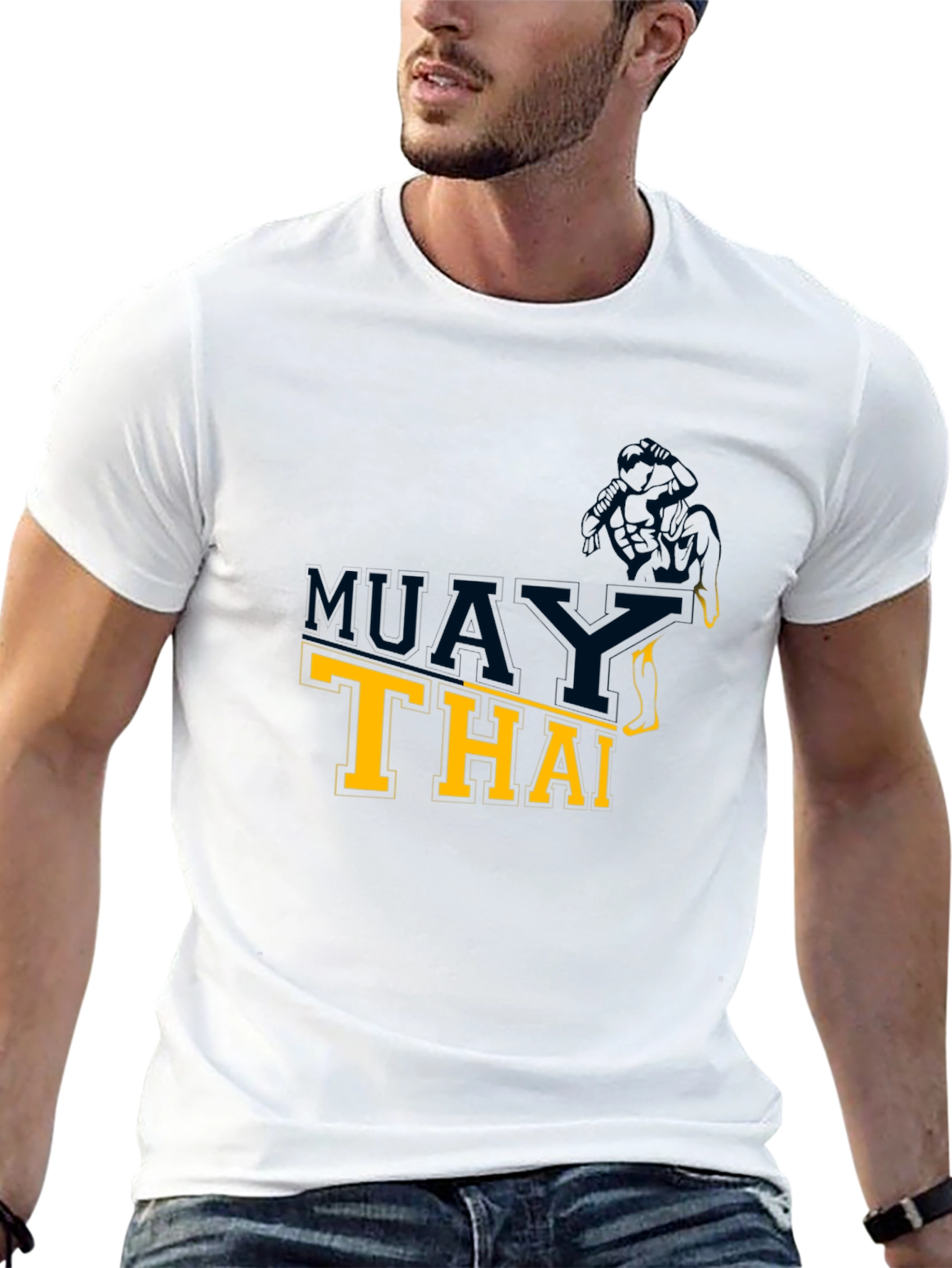Muay Thai Graphic Black T-Shirt