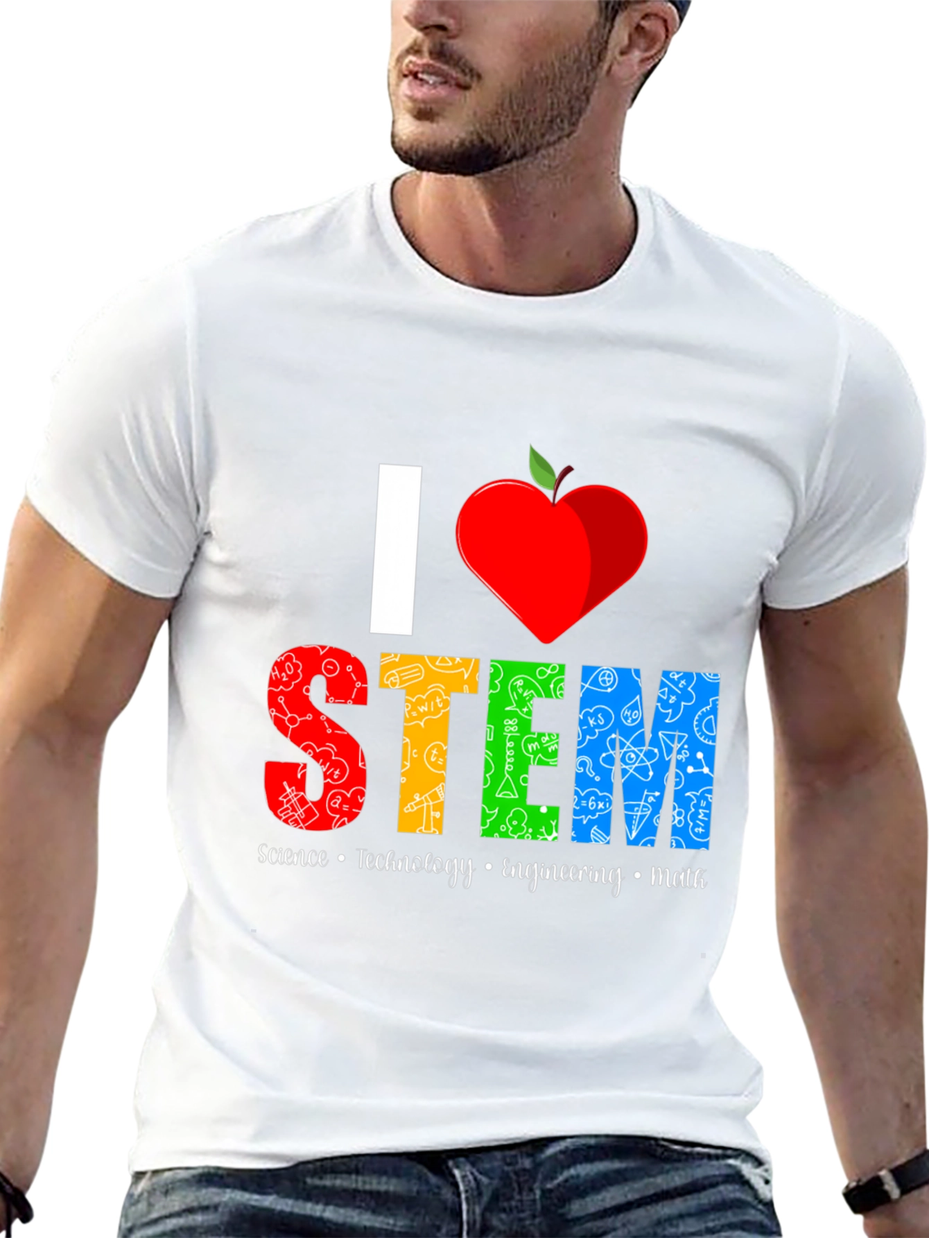 I Heart STEM T-Shirt Science Technology Engineering Math Tee