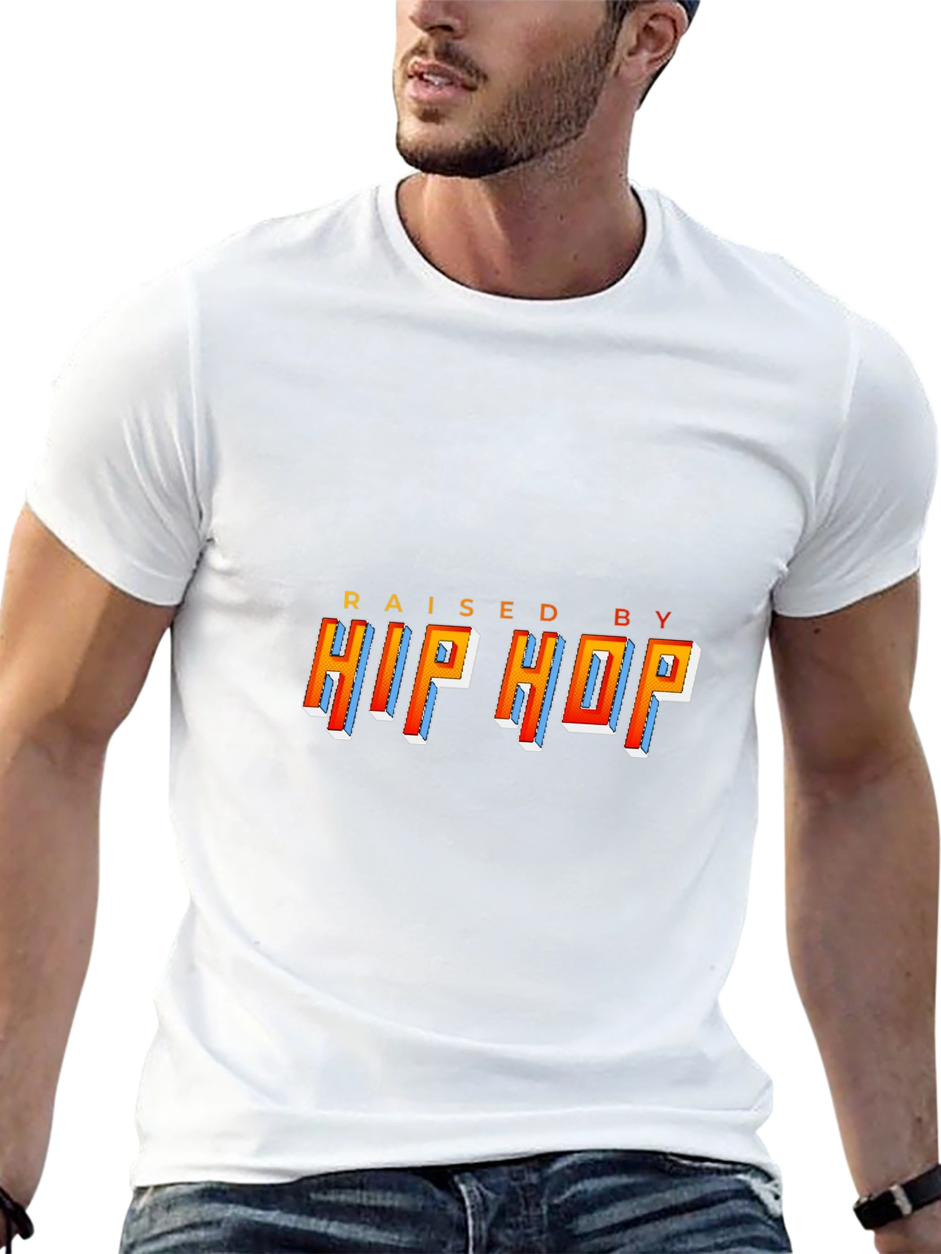 Raised By Hip Hop Black Graphic Tee