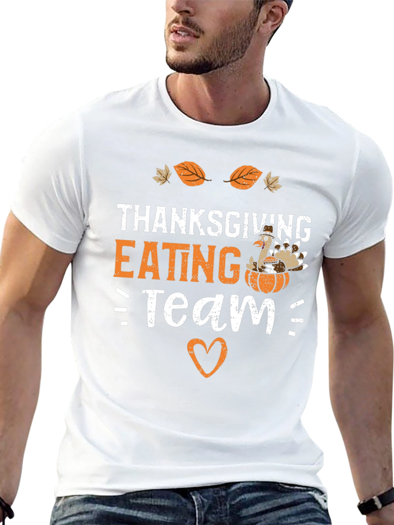 Thanksgiving Eating Team Black T-Shirt