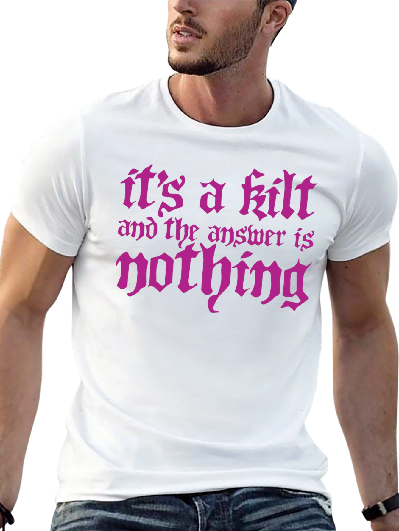 Humorous Kilt T-Shirt - Its a Kilt!