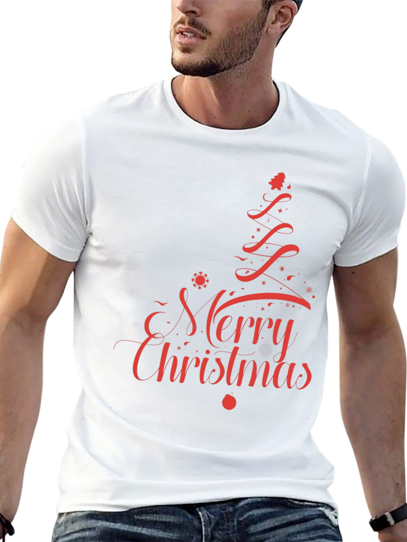 Merry Christmas Graphic Tee - Holiday T-Shirt