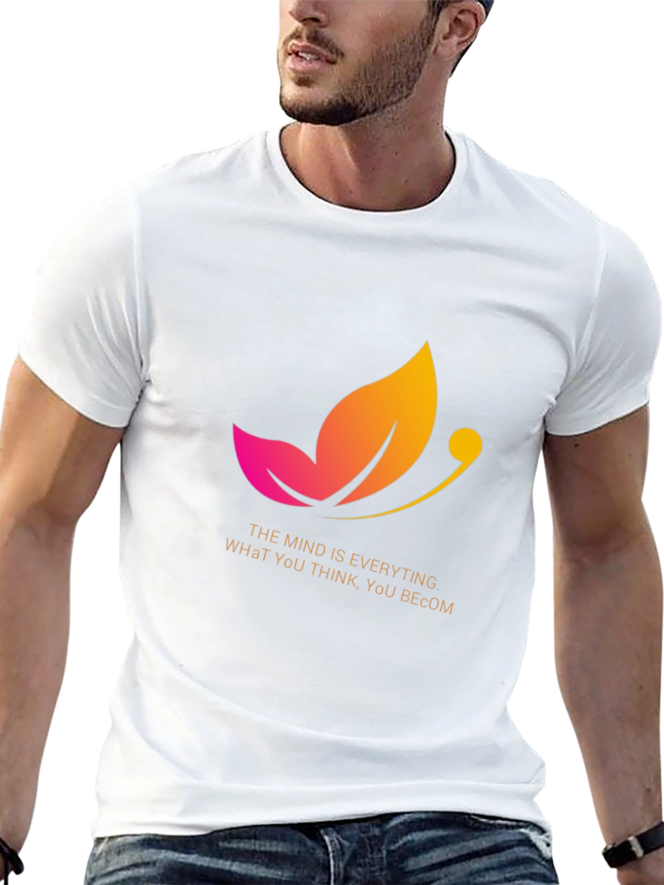 Mindset Graphic Tee: Inspirational Butterfly Design