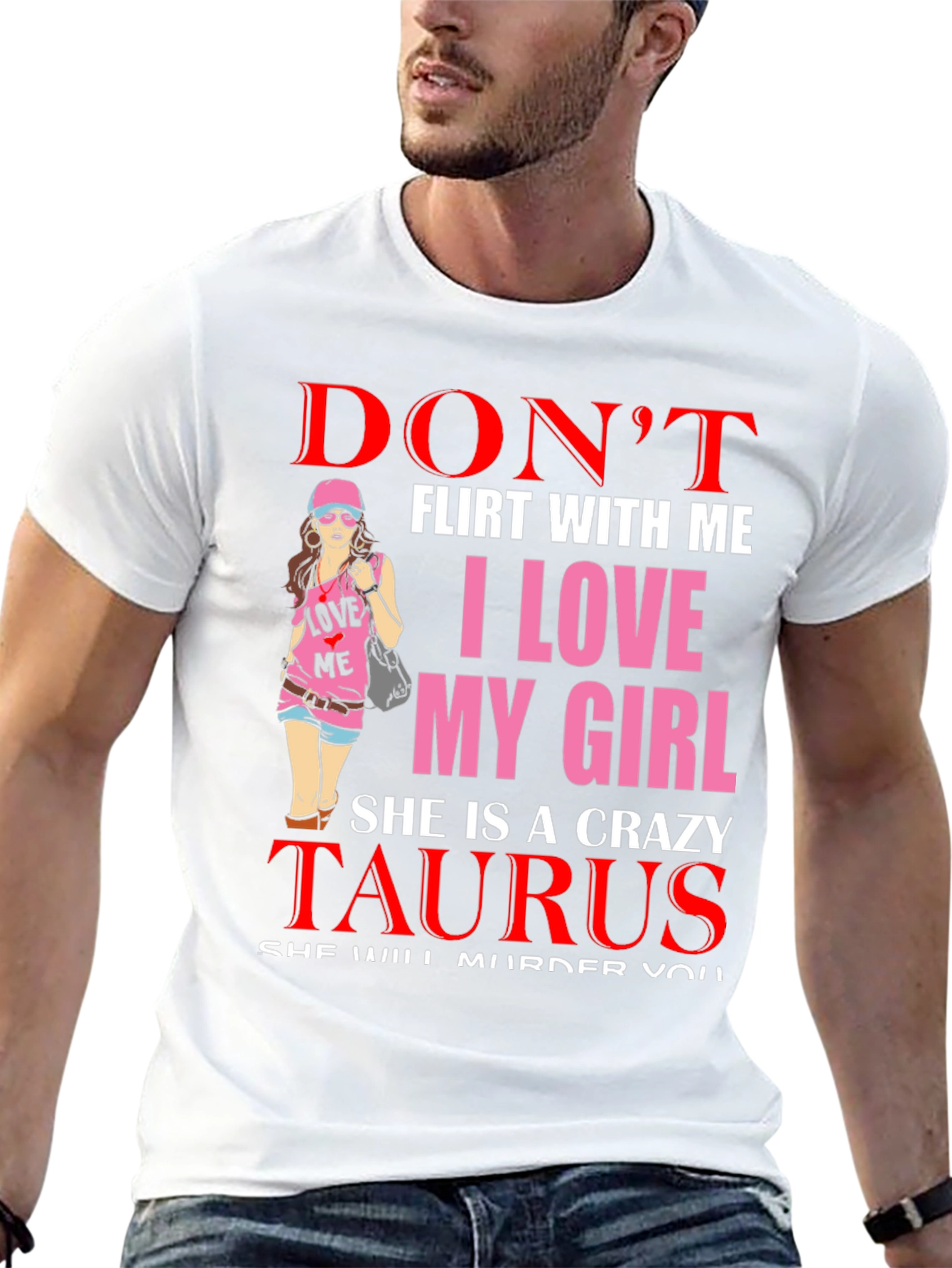 Crazy Taurus Girlfriend Graphic Tee