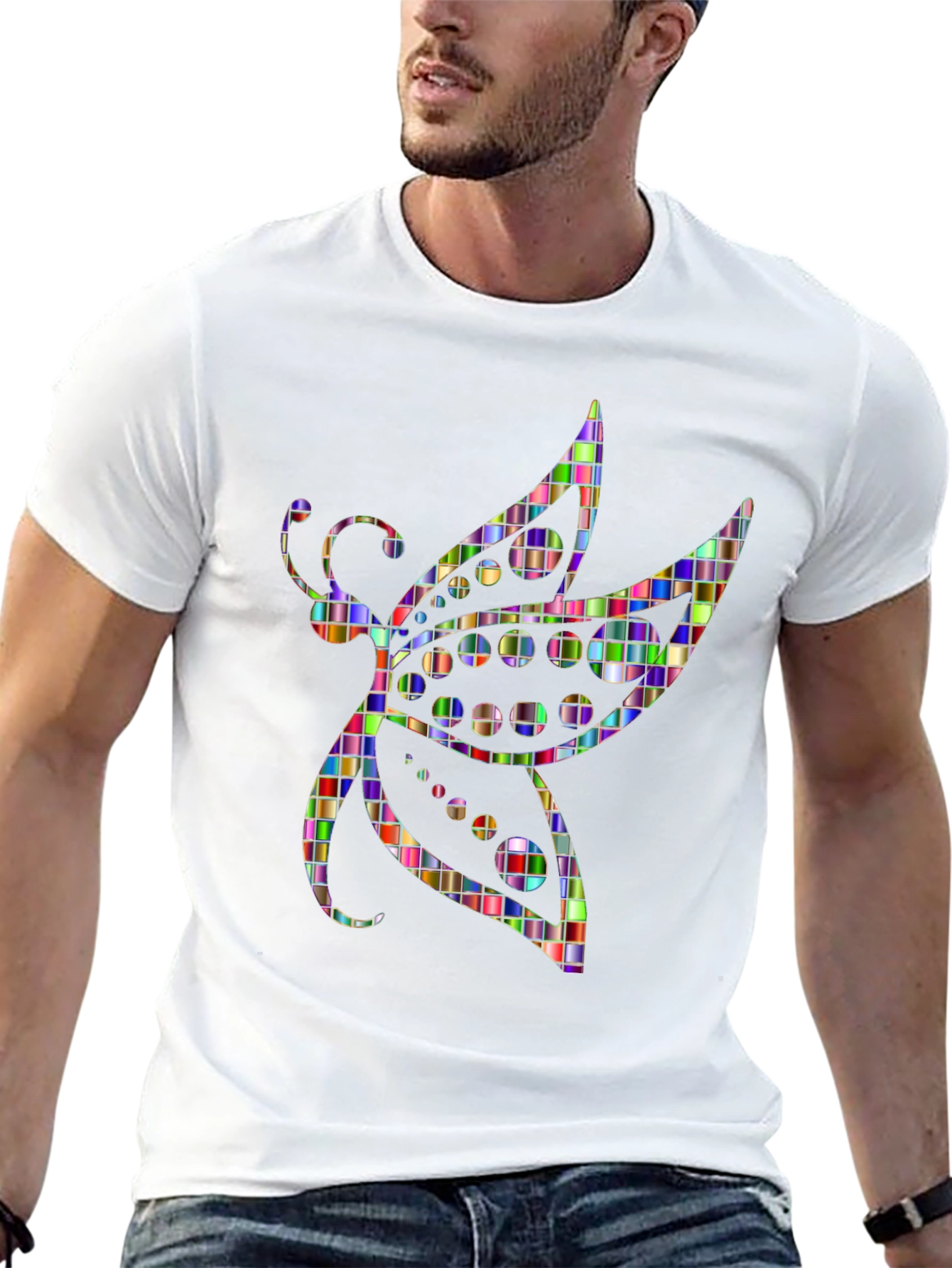 Mosaic Butterfly Graphic Tee