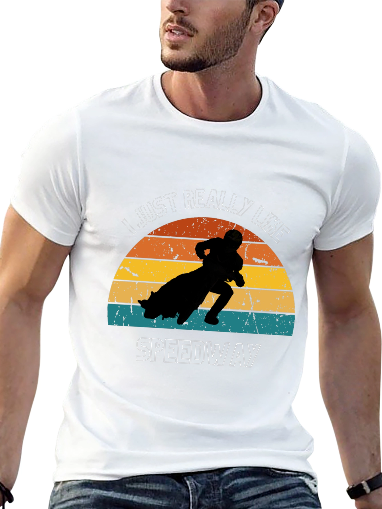 I Just Really Like Speedway Black T-Shirt