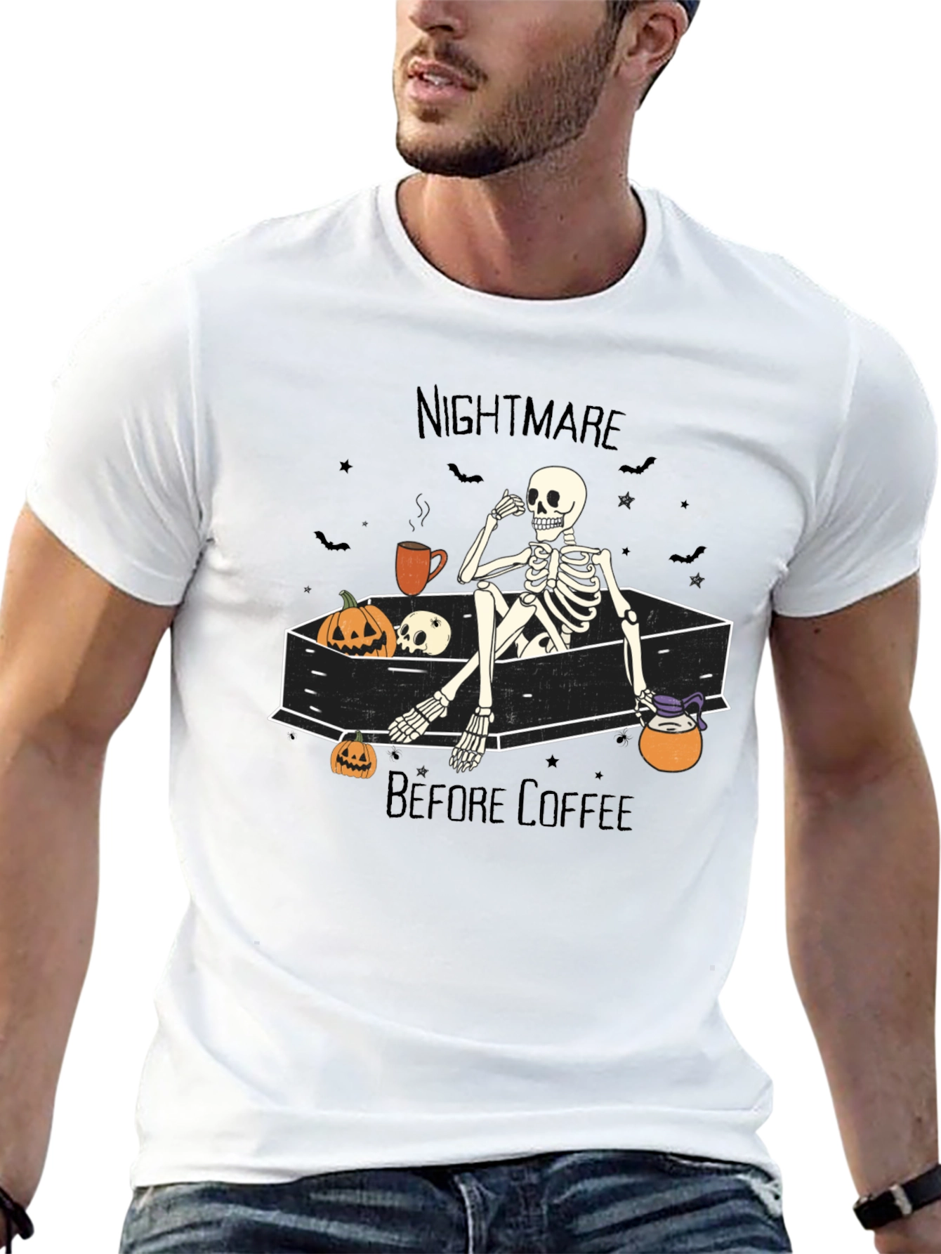 Nightmare Before Coffee Halloween T-Shirt