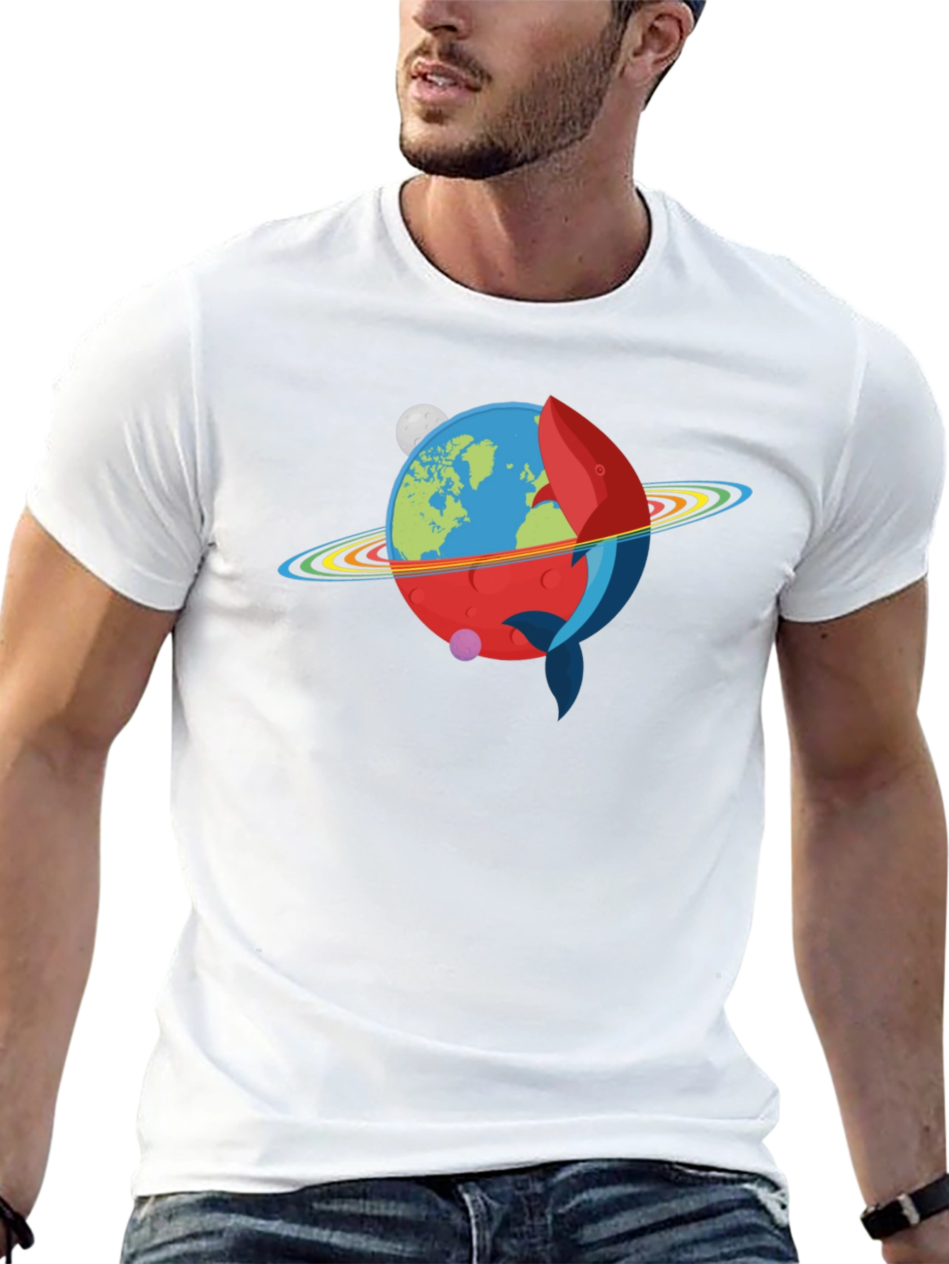 Cosmic Whale Planet T-Shirt