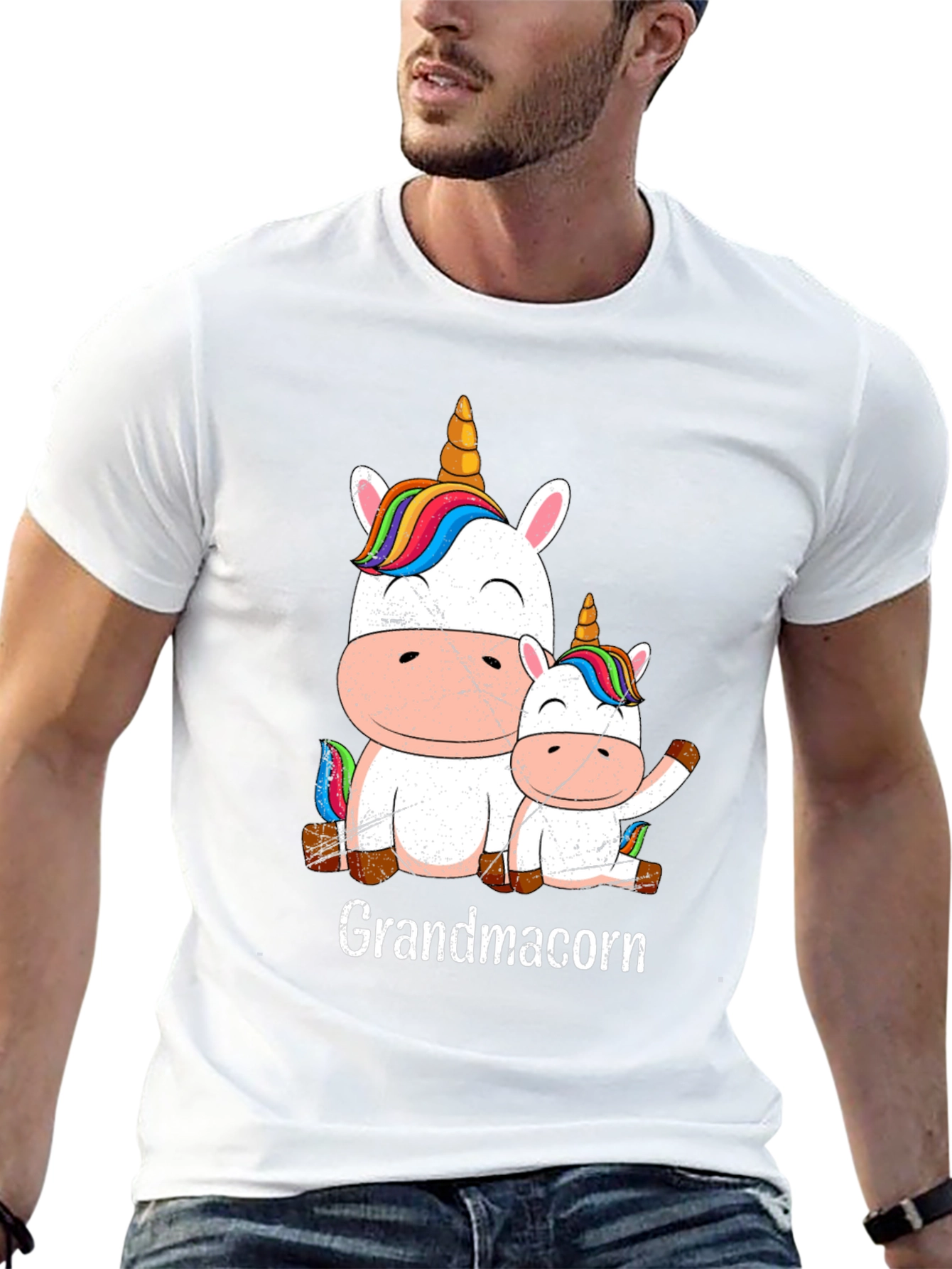 Grandmacorn Unicorn Graphic Tee