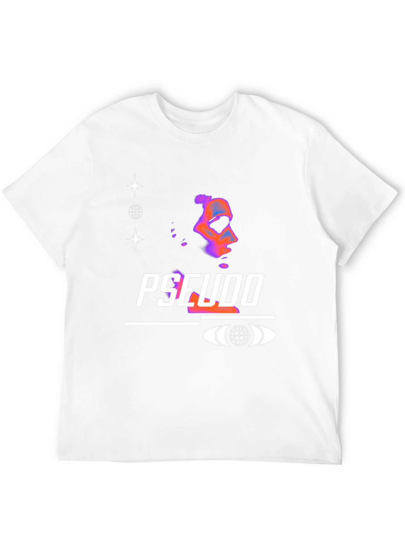 Pseudo Graphic Black T-Shirt