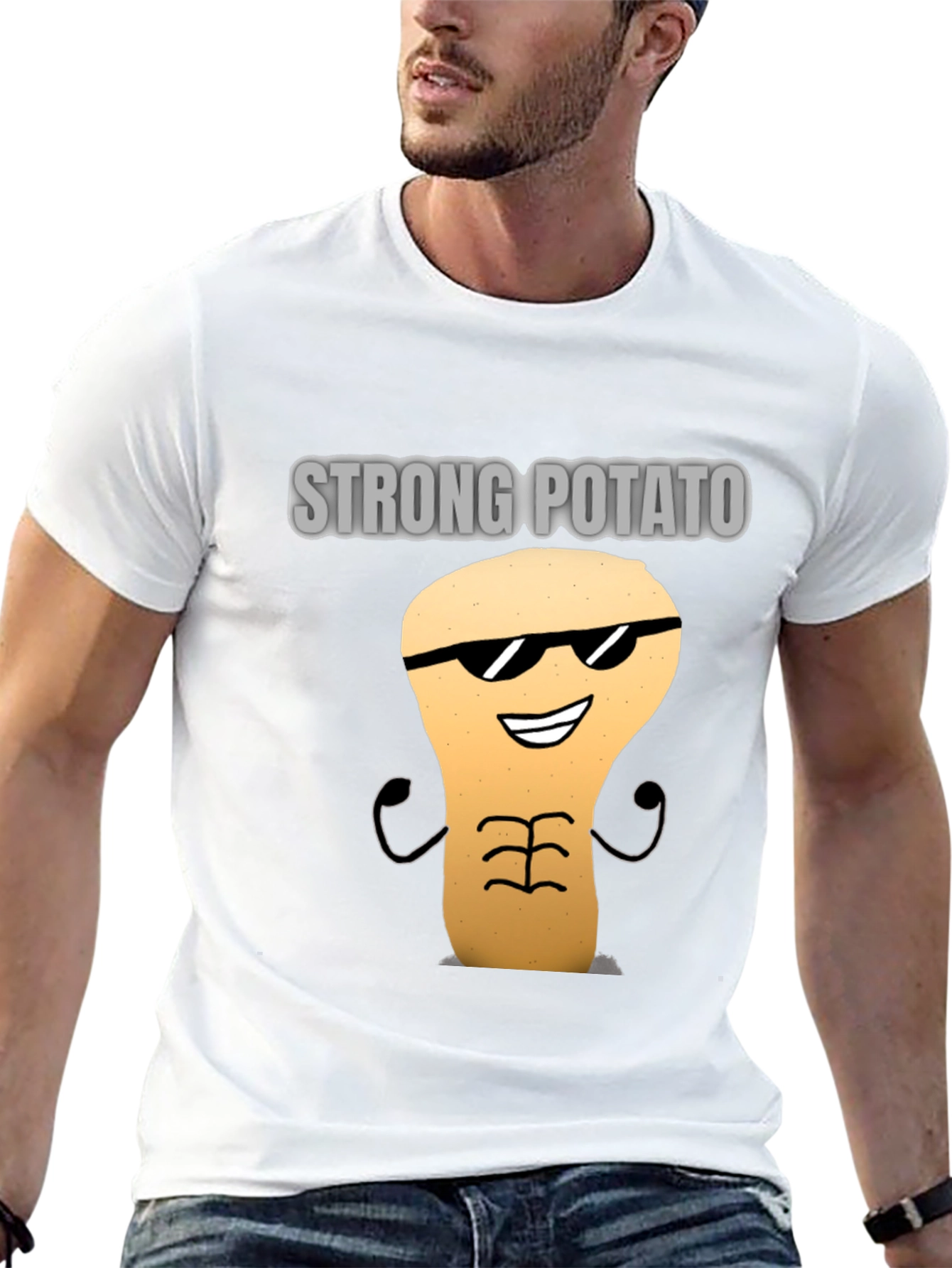 Strong Potato Graphic T-Shirt