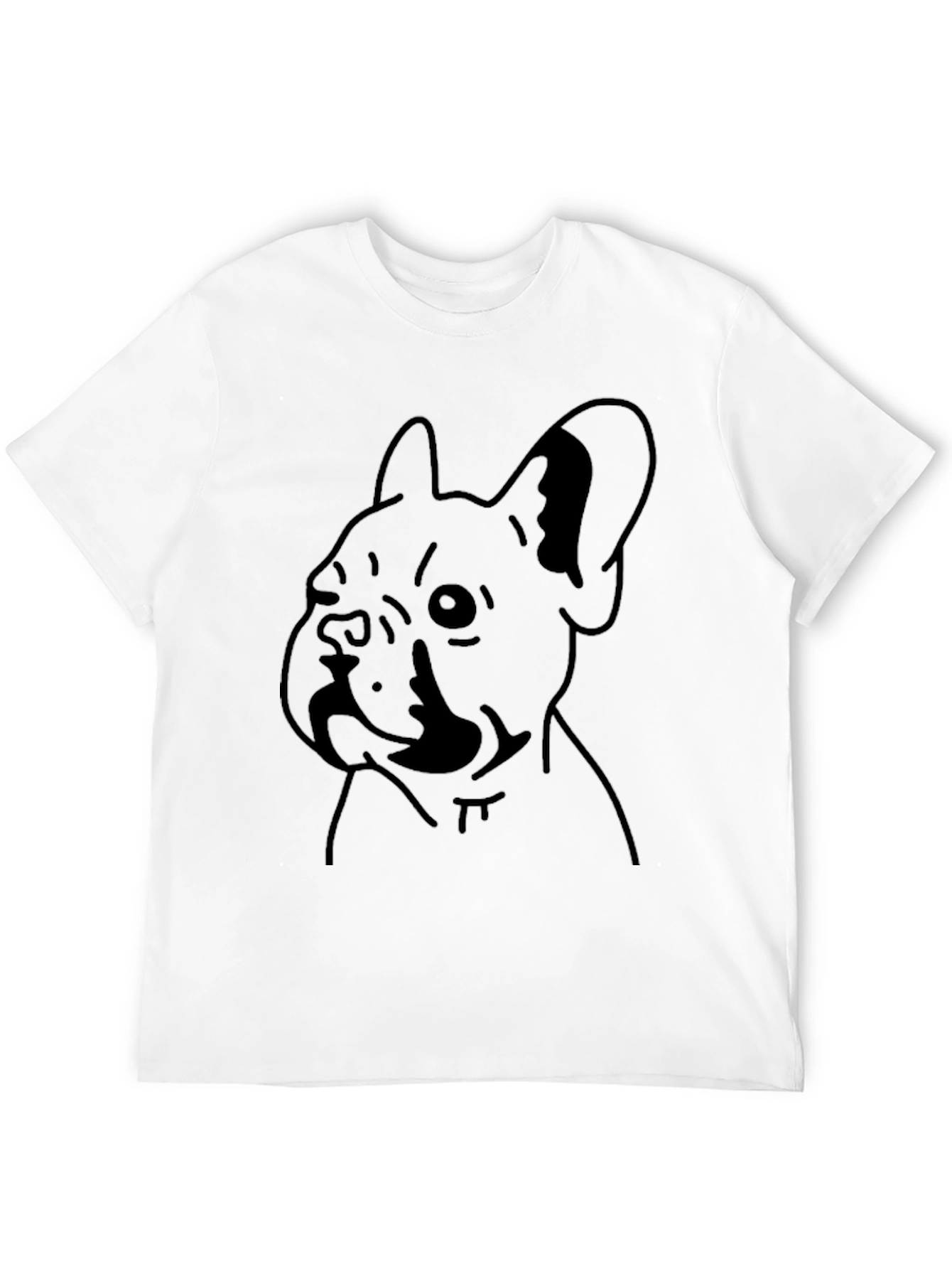 Bulldog Graphic Tee - Casual Black T-Shirt