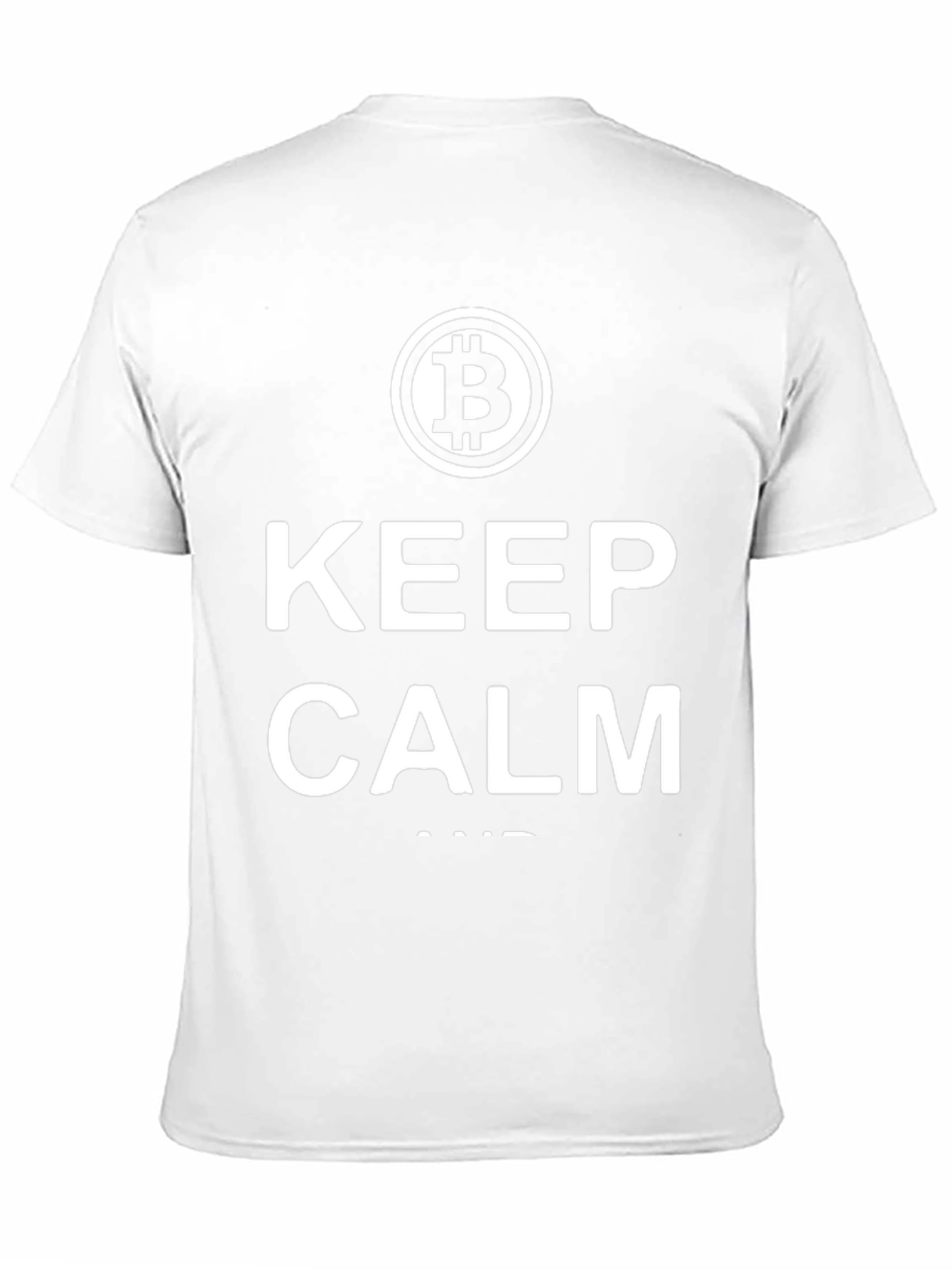 Bitcoin Keep Calm T-Shirt - Black Crypto Tee