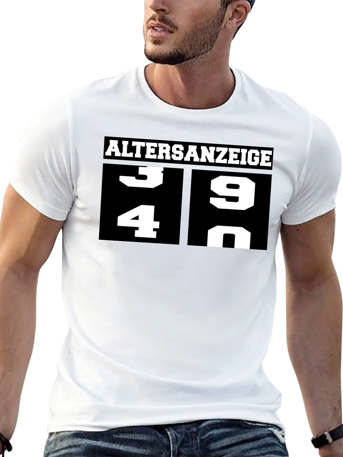 Funny Age Display Graphic T-Shirt