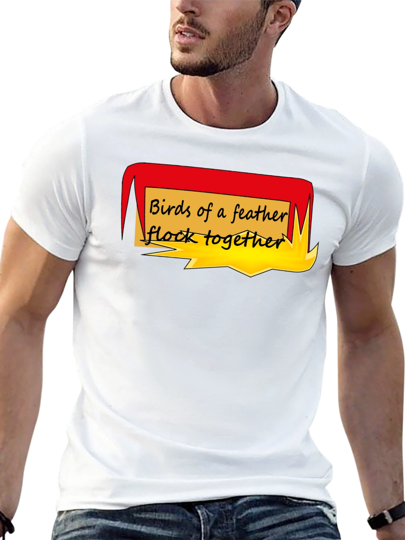 Birds of a Feather T-Shirt - Black Crew Neck