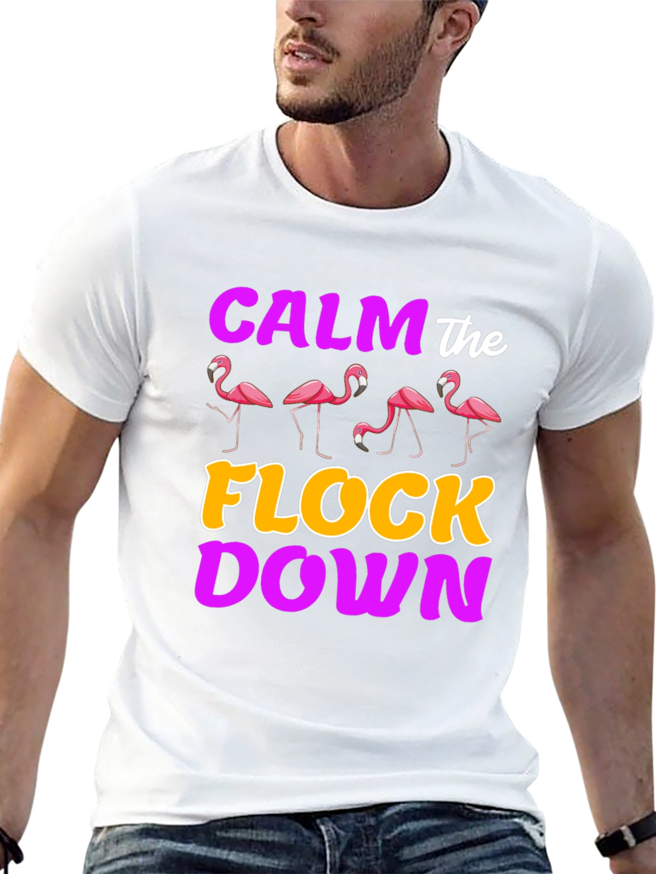Calm the Flock Down Graphic Tee